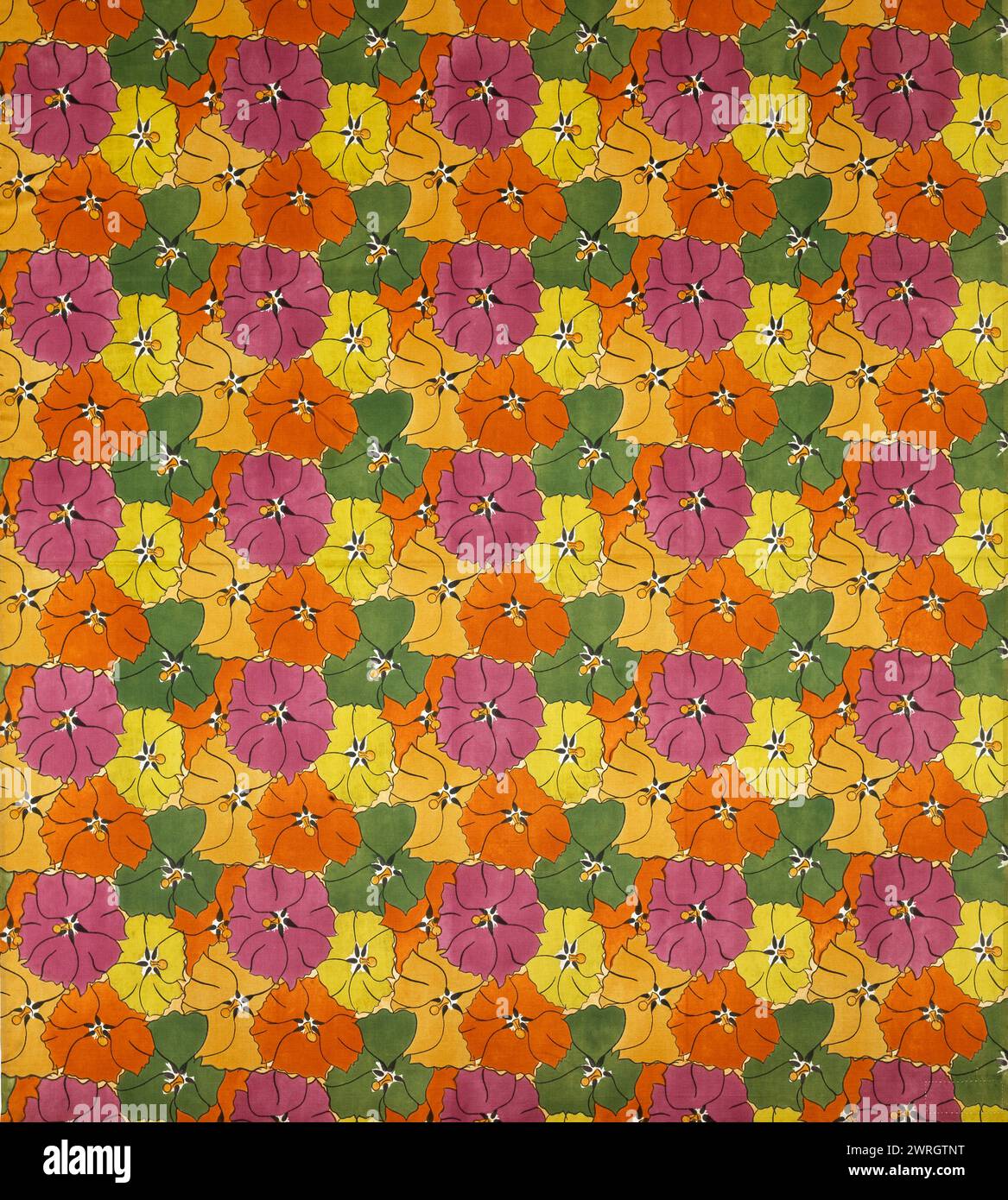 Les Althaeas, Design, 1917. Si trova nella collezione di Mus&#xe9;e des tissus et des Arts d&#xe9;coratifs, Lione. Foto Stock