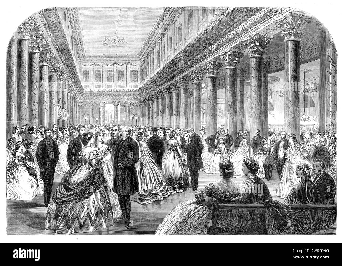 The Social Science Congress at New York: confronto in the Assembly Rooms, Blake-Street, 1864. Da "Illustrated London News", 1864. Foto Stock