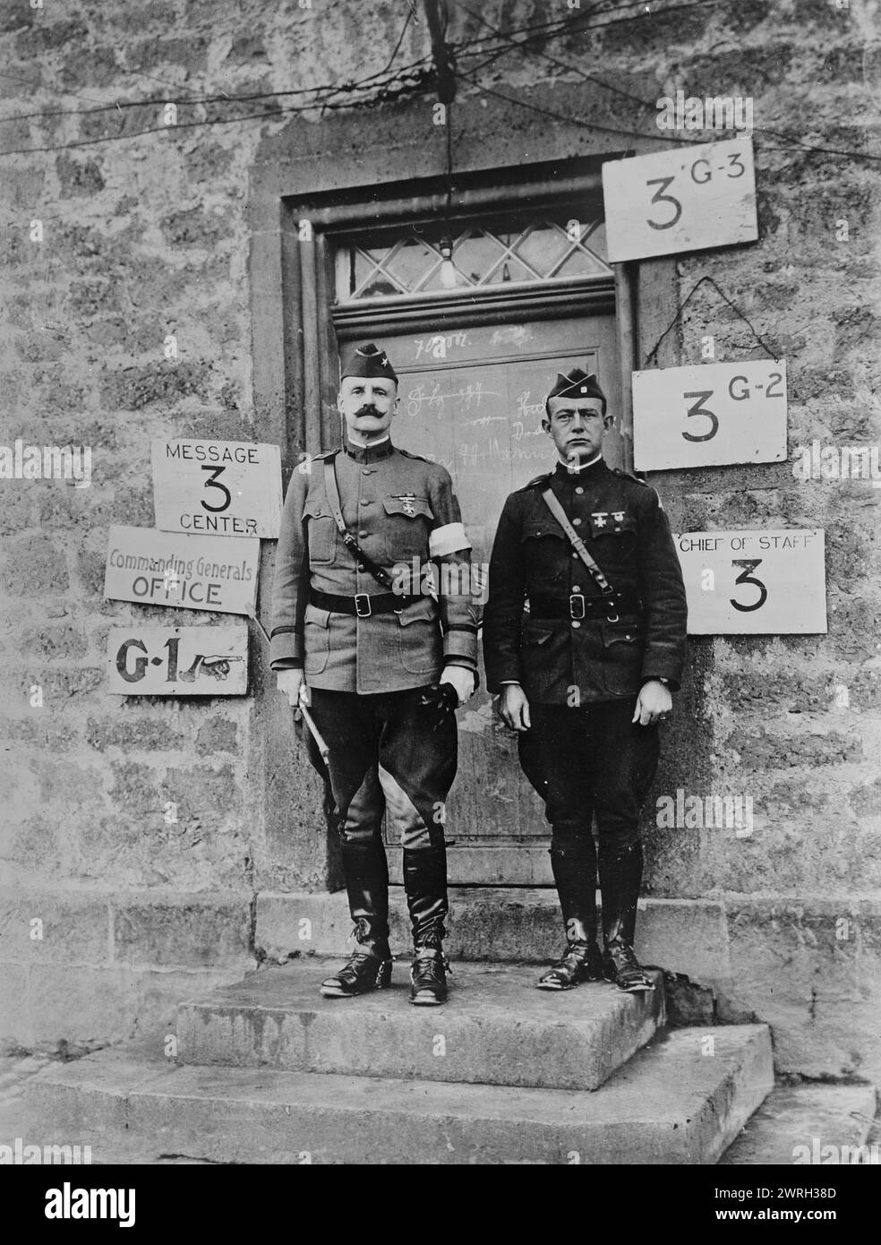 Gen. Campbell King, 30 novembre 1918. Generale di brigata Campbell King (1871-1953) che prestò servizio nella prima guerra mondiale, a Junglinster, Lussemburgo, 30 novembre 1918. Foto Stock