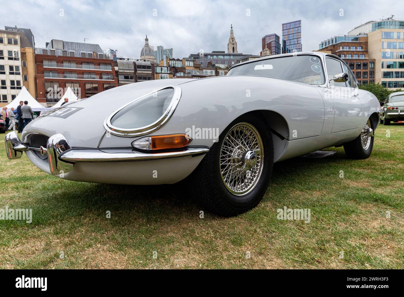 Jaguar e-Type al Concours di Londra Foto Stock
