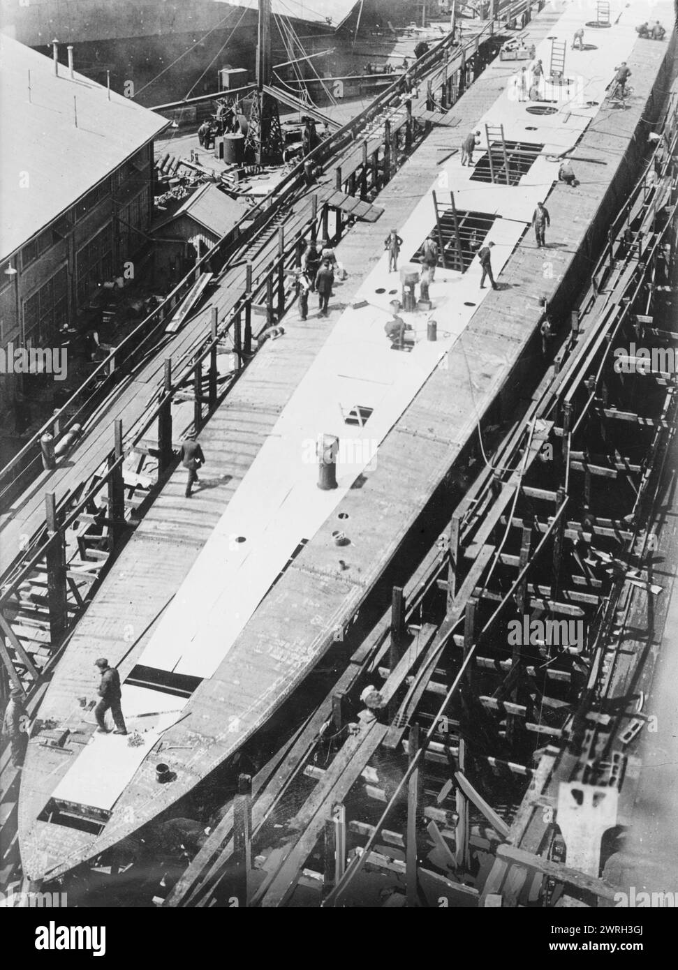 REPARTO dopo 5 giorni, 15 giugno 1918 (data creata o pubblicata successivamente). La USS Ward (DD-139), un cacciatorpediniere della Marina degli Stati Uniti costruito durante la prima guerra mondiale a Mare Island Navy Yard, California. Foto Stock