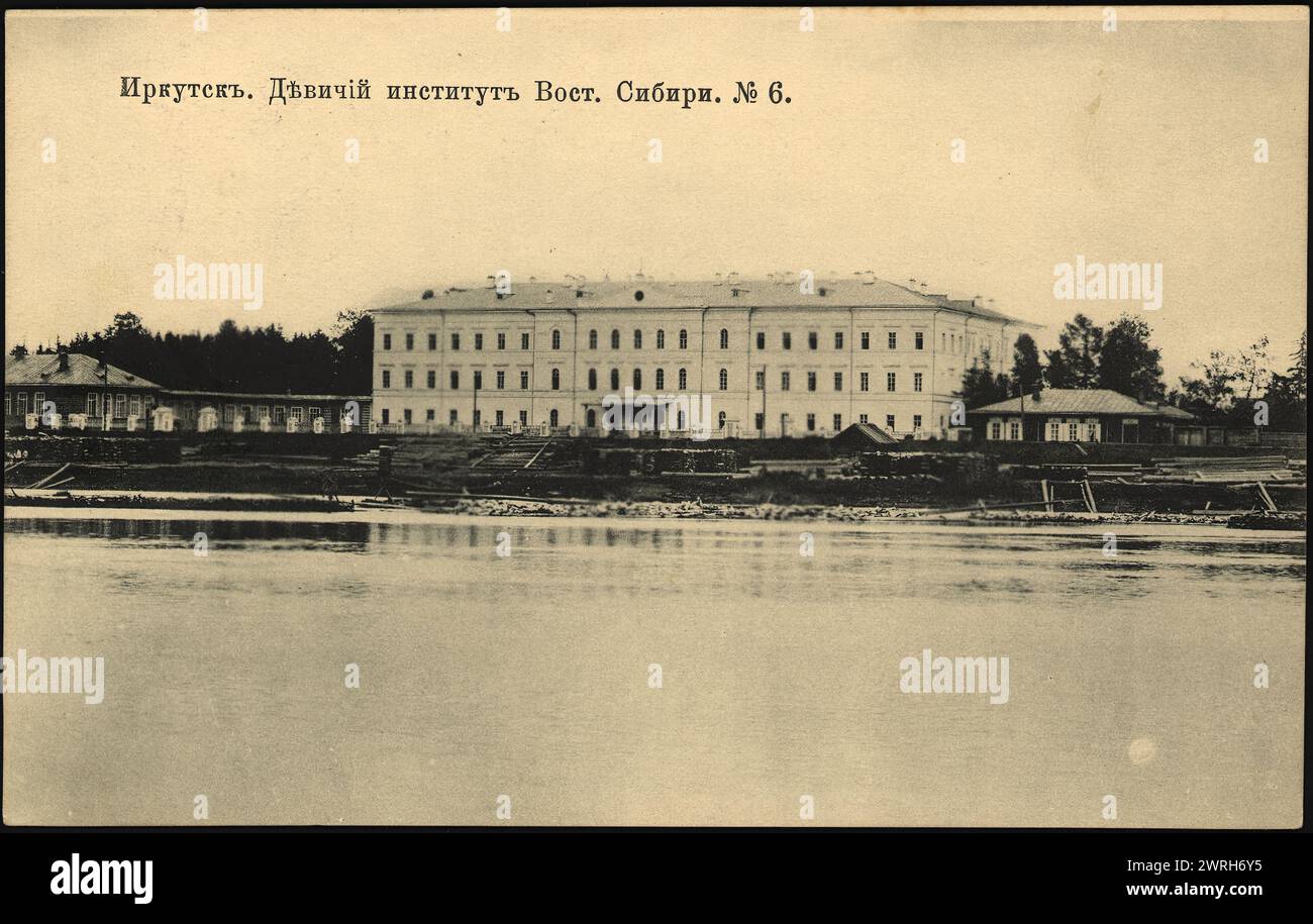 Irkutsk. Istituto femminile, Siberia orientale, 1904. Biblioteca nazionale della Russia Foto Stock