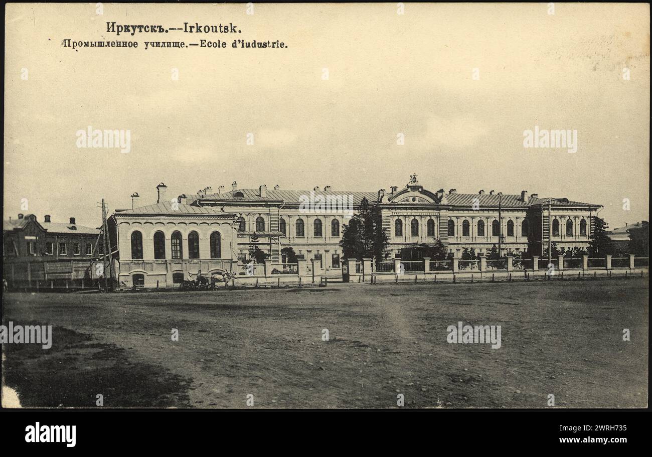 Irkutsk Industrial School, 1904-1914. Biblioteca nazionale della Russia Foto Stock