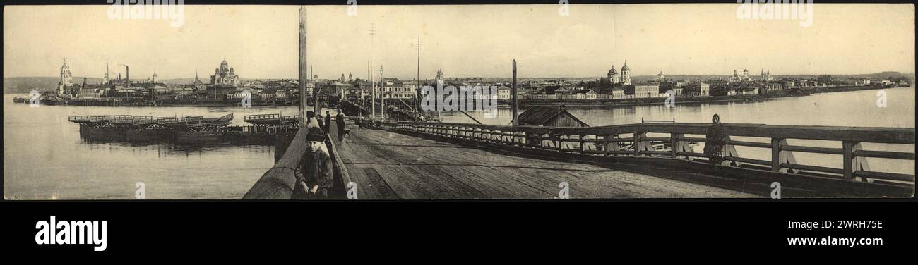 Irkutsk. Panorama, 1904-1914. Biblioteca nazionale della Russia Foto Stock