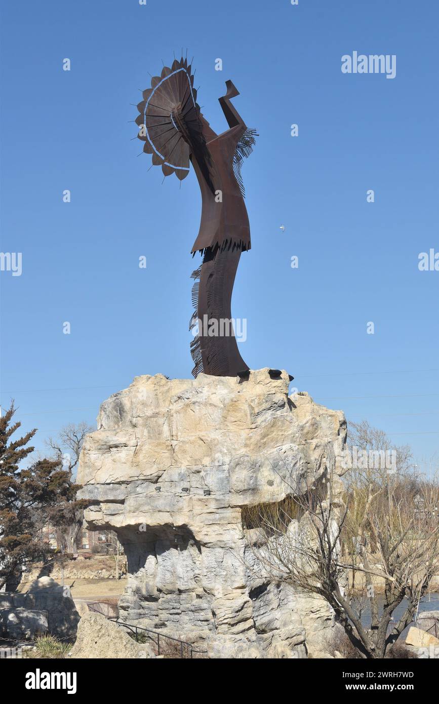 Custode delle pianure a Wichita, Kansas Foto Stock