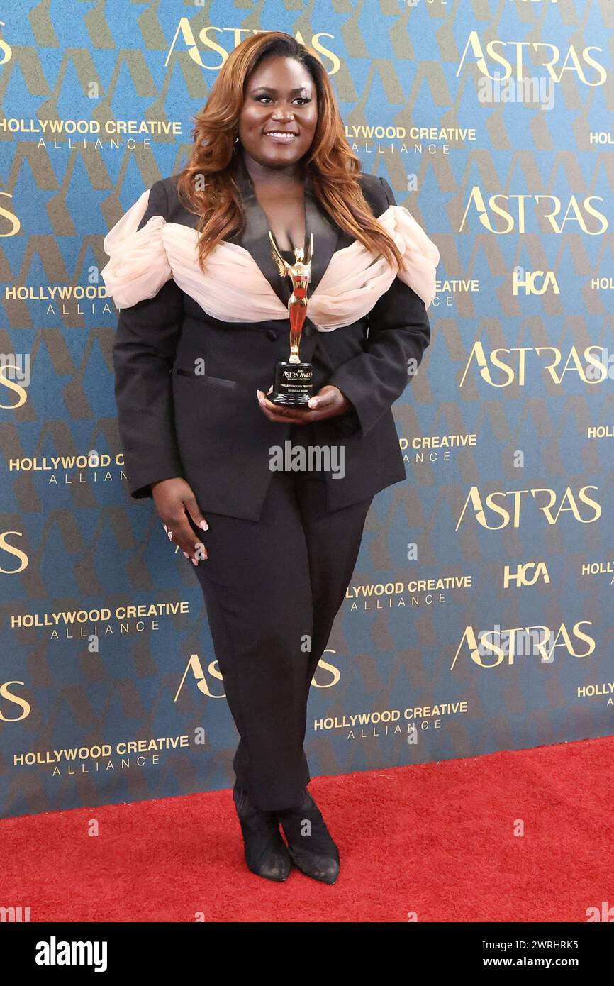 LOS ANGELES - 6 GENNAIO: Danielle Brooks al 7° Astra Film Awards al Biltmore Hotel il 6 gennaio 2024 a Los Angeles, CA Foto Stock