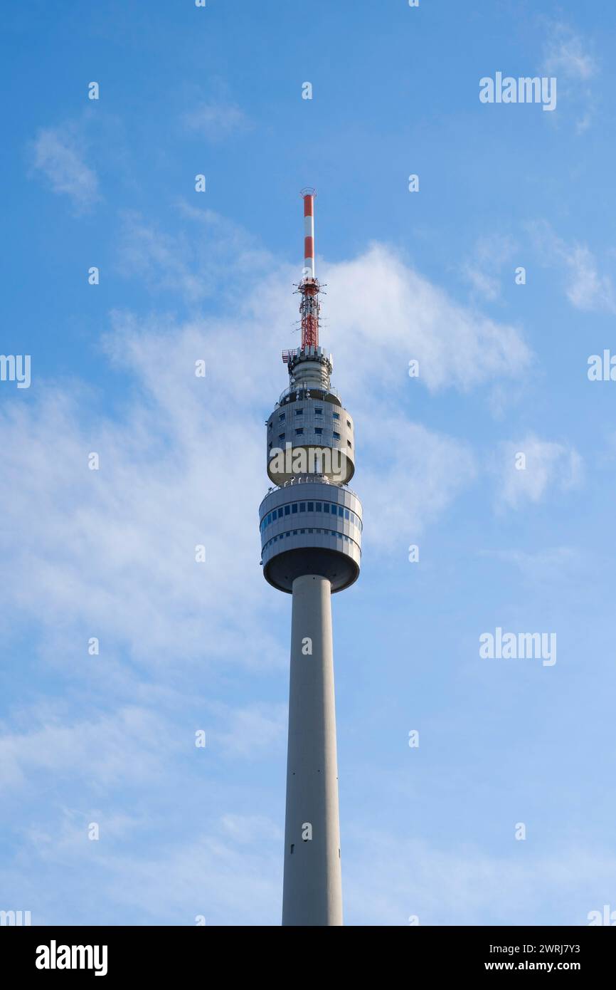 Florianturm, torre della televisione e torre di osservazione, Dortmund, regione della Ruhr, Renania settentrionale-Vestfalia, Germania Foto Stock