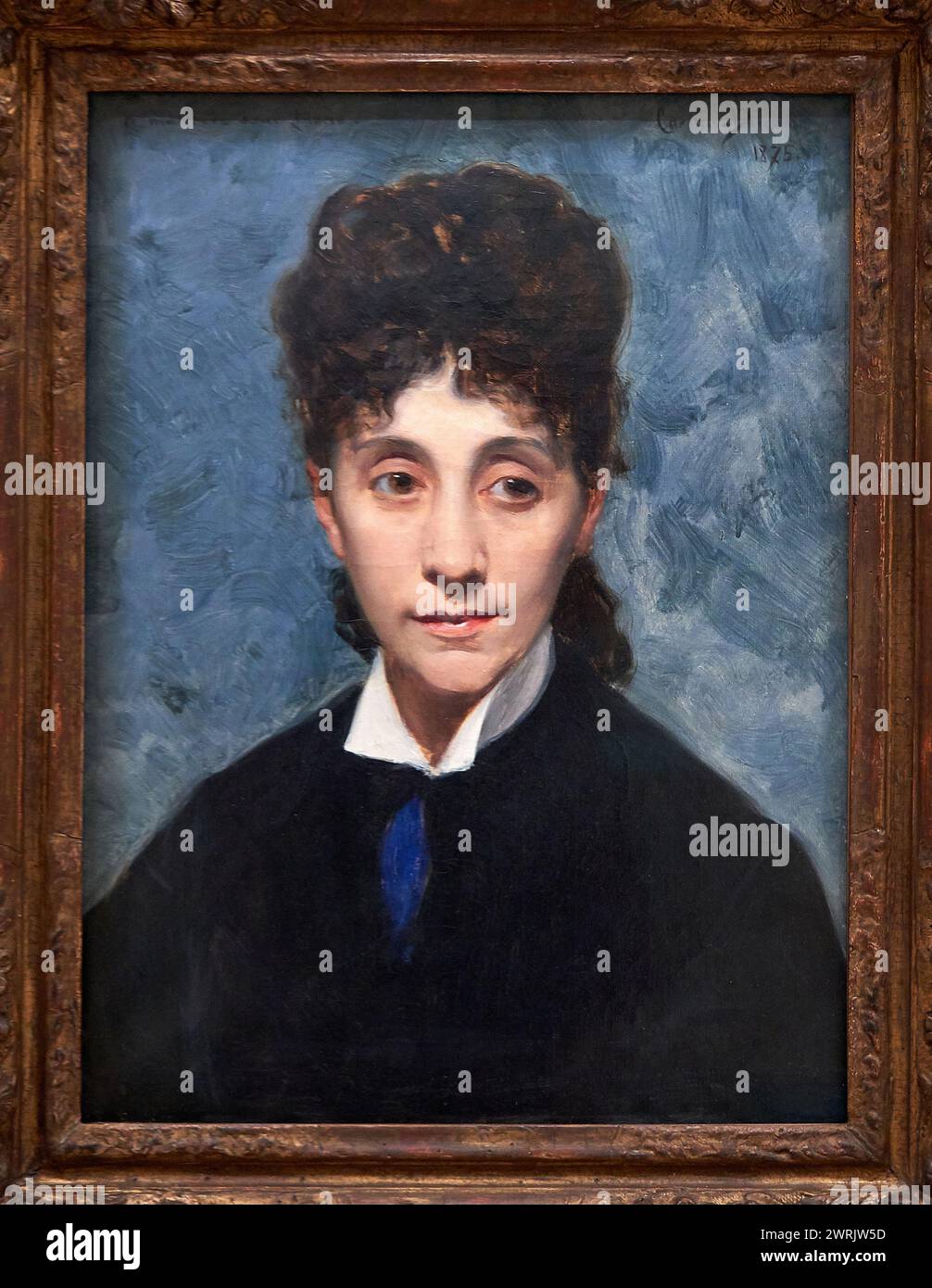 "Ritratto della sorella dell'artista", 1875, Charles Émile Auguste Carolus-Duran (1847-1917), Guggenheim Bilbao Museum, Bilbao, Paesi Baschi, Spagna, EUR Foto Stock