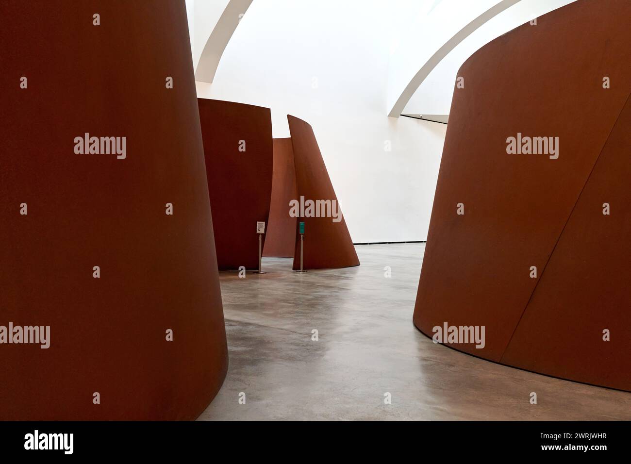 “La questione del tempo”, 1994–2005, Richard Serra (1938), Guggenheim Bilbao Museum, Bilbao, paesi Baschi, Spagna, Europa. Foto Stock