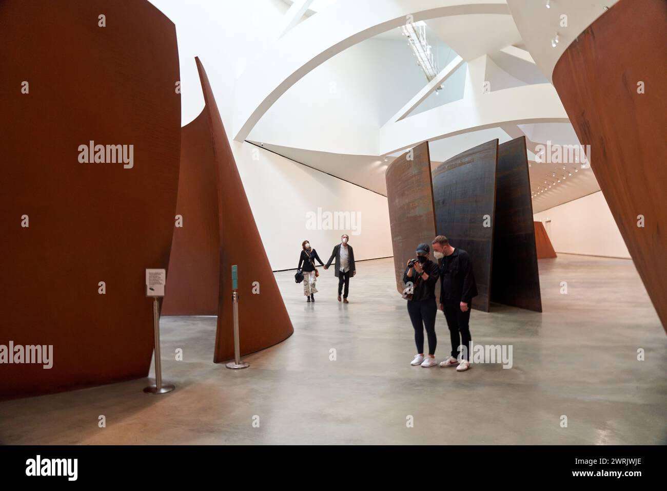 “La questione del tempo”, 1994–2005, Richard Serra (1938), Guggenheim Bilbao Museum, Bilbao, paesi Baschi, Spagna, Europa. Foto Stock