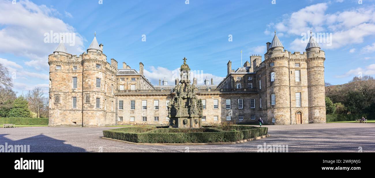Holyrood Palace (holyroodhouse), Edimburgo, casa del monarca britannico in Scozia. Foto Stock