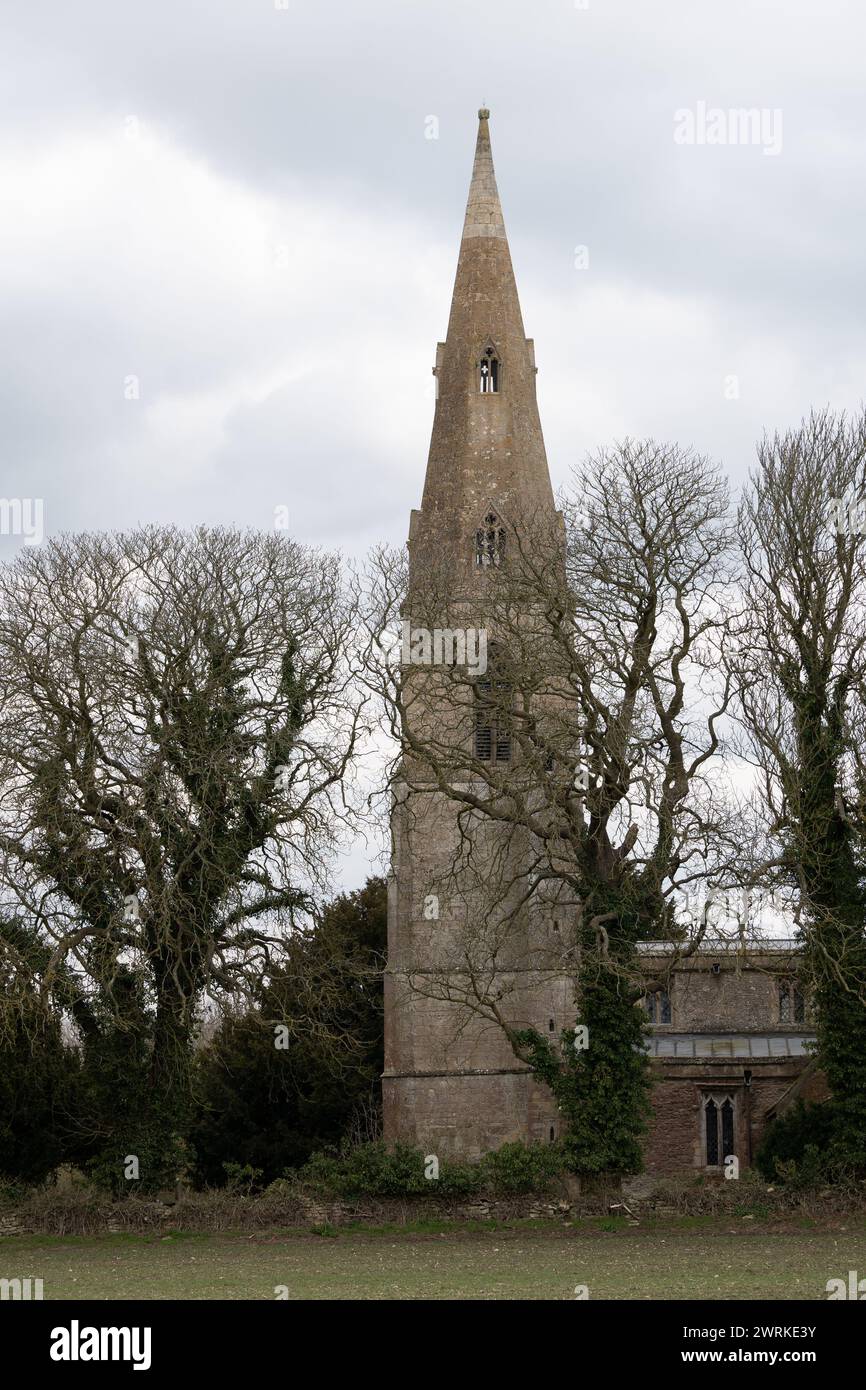 St Swithin's Church, Old Weston, Cambridgeshire, Inghilterra, Regno Unito Foto Stock