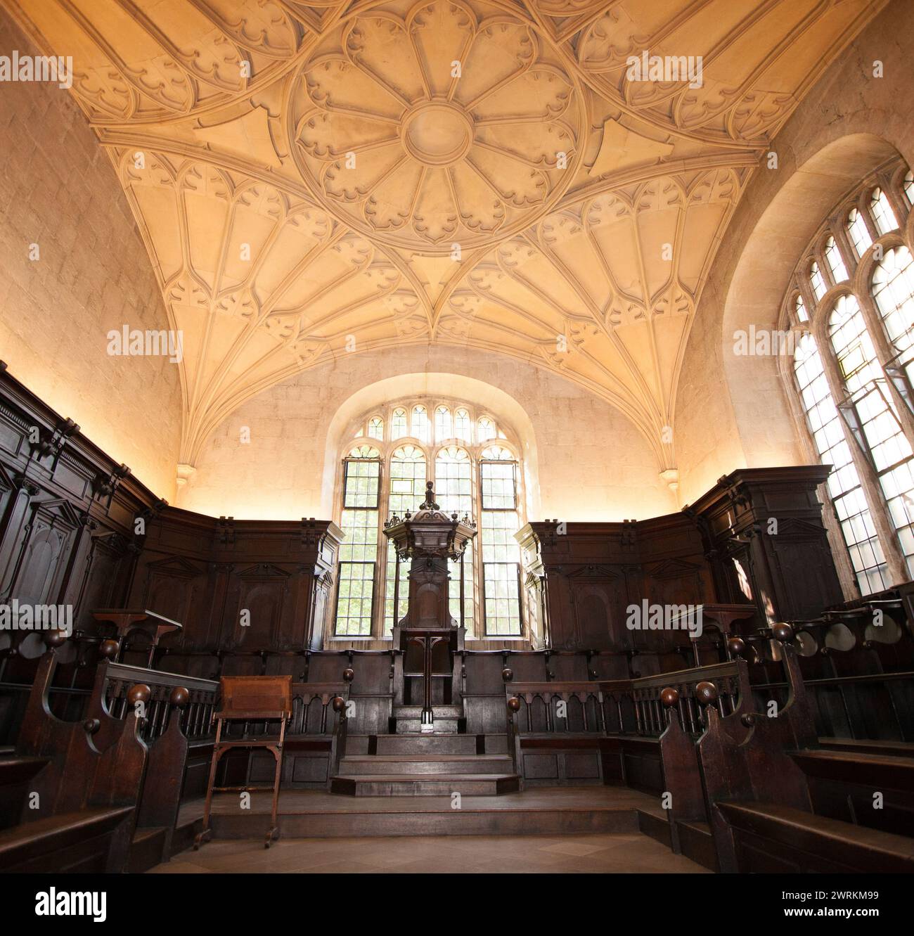 Convocazione House, presso la Biblioteca Bodliean dell'Università di Oxford nel Regno Unito Foto Stock