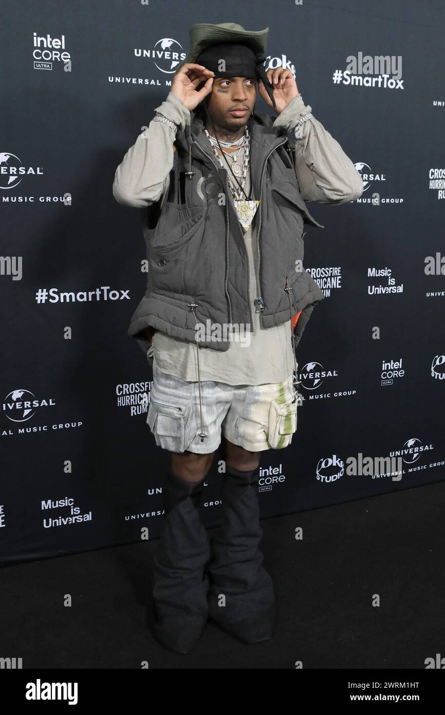 LOS ANGELES - FEB 4: Ski Mask the Slump God all'Universal Music Group Grammy After Party ai Nya Studios West il 4 febbraio 2024 a Los Angele Foto Stock