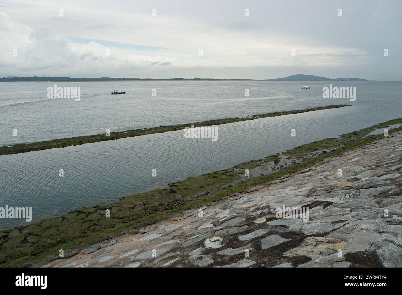 Changi Bay Point dal Changi Bay Park Connector a Changi, Singapore Foto Stock