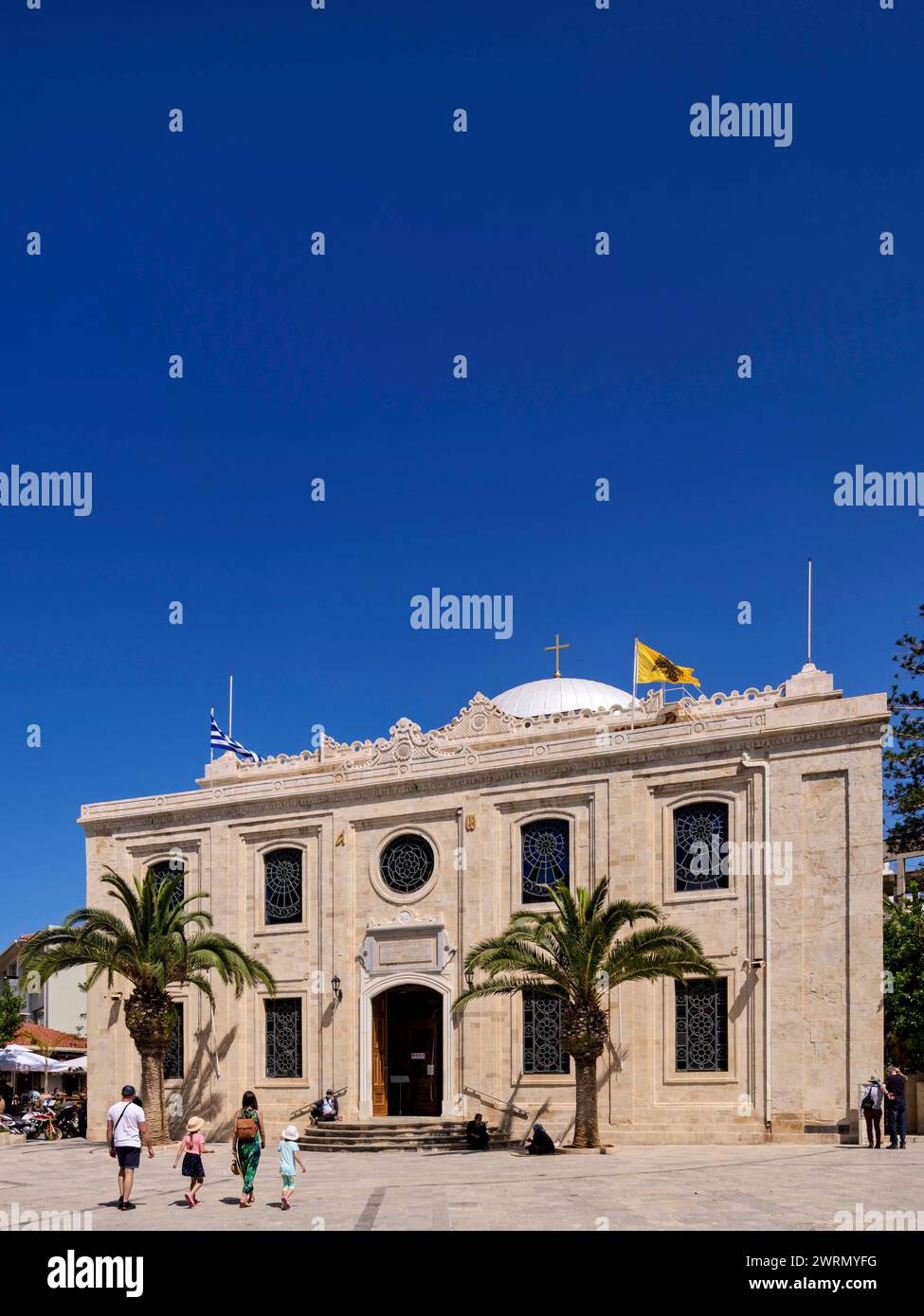 La Basilica di San Tito, città di Heraklion, Creta, isole greche, Grecia, Europa Copyright: KarolxKozlowski 1245-2862 Foto Stock
