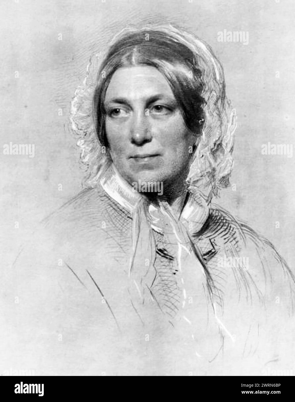 HARRIET MARTINEAU (1802-1876) teorica sociale e scrittrice inglese. Foto Stock