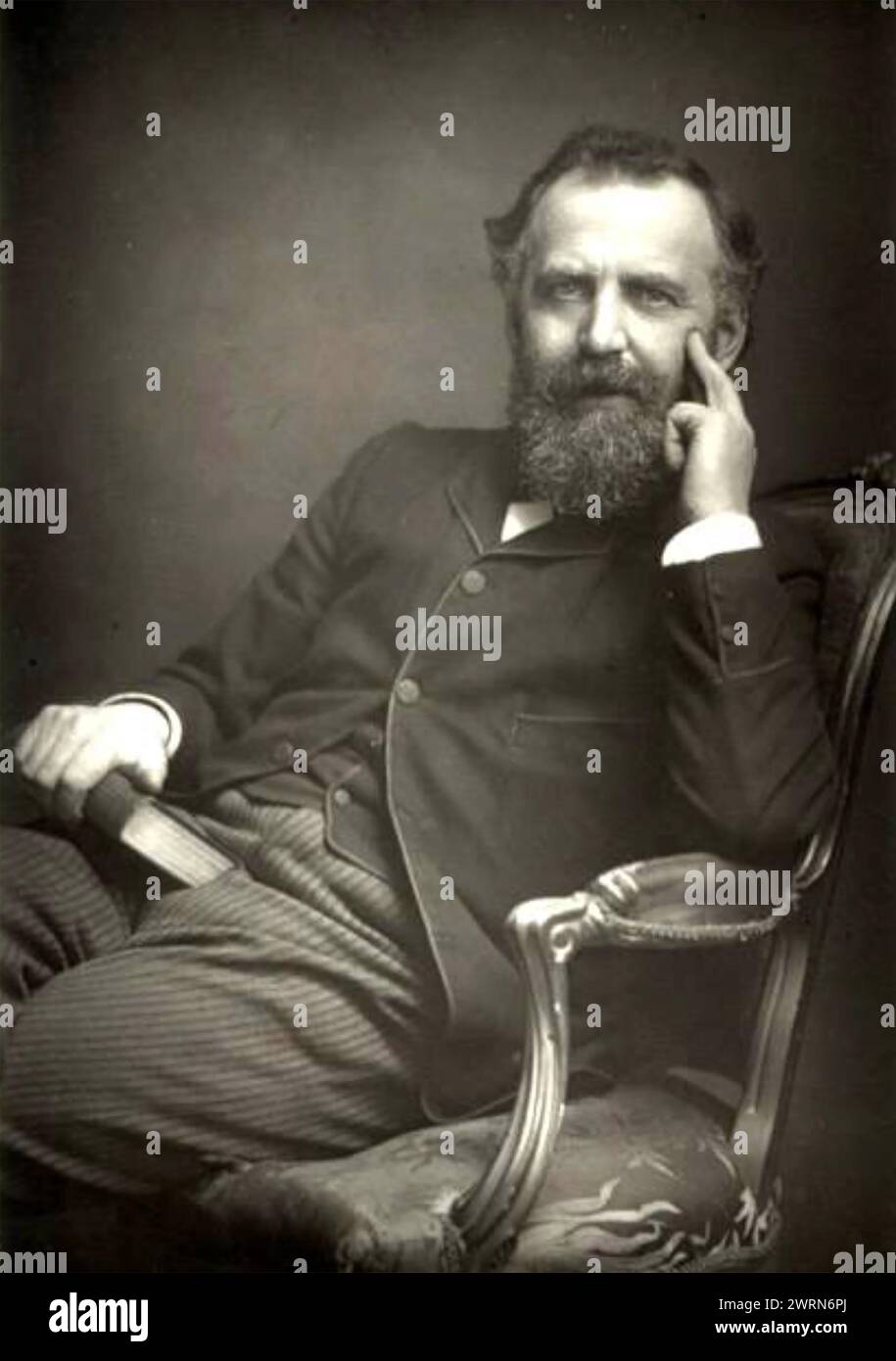 W.T.STEAD (1849-19012) redattore di giornali inglesi e giornalista investigativo pionieristico Foto Stock