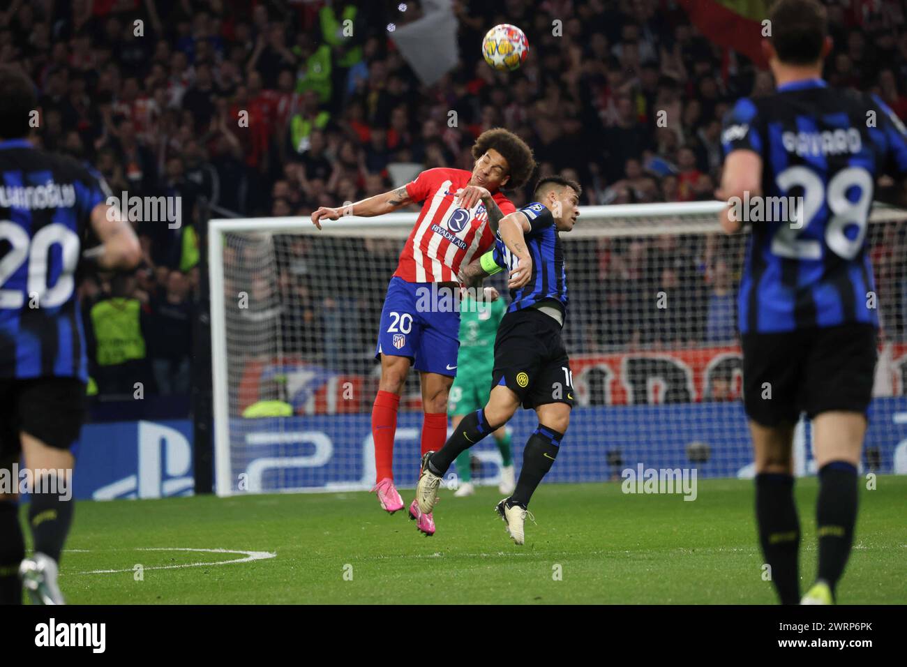 Madrid, Madrid, SPAGNA. 13 marzo 2024. 03/13/2024 Madrid, seconda tappa del 16° turno di Champions League 2023/24, partita di calcio tra CF Atletico Madrid e FC Internazionale Milano allo stadio Civita Metropolitano di Madrid.nella foto: Axel Witsel dell'Atletico de Madrid (Credit Image: © Fabio Sasso/ZUMA Press Wire) SOLO USO EDITORIALE! Non per USO commerciale! Foto Stock