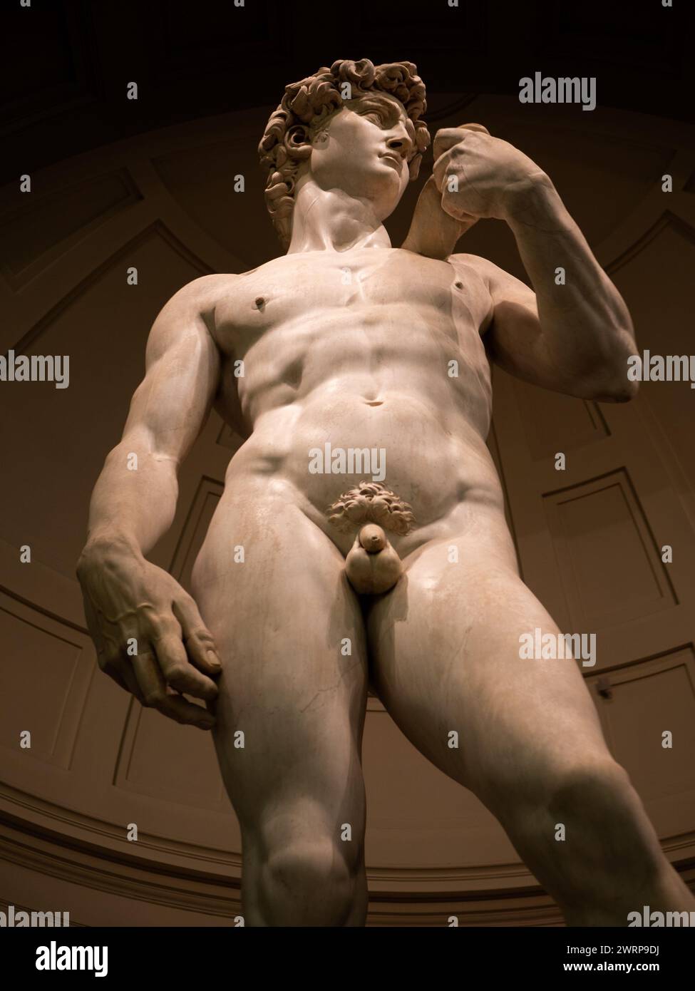 firenze italia dicembre 2015 statua del david di michelangelo Foto Stock