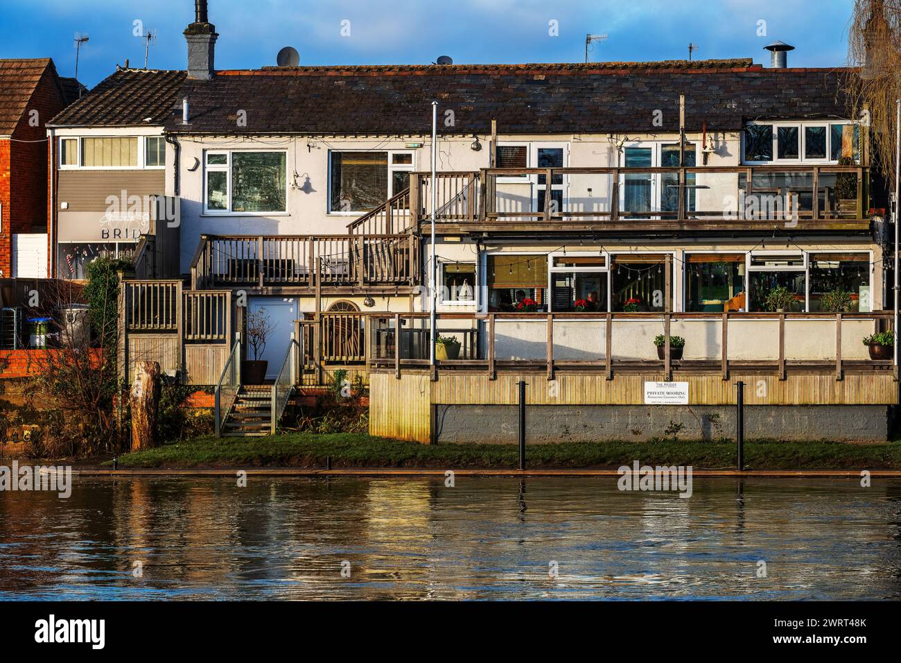 fiume avon bidford su avon warwickshire inghilterra regno unito Foto Stock