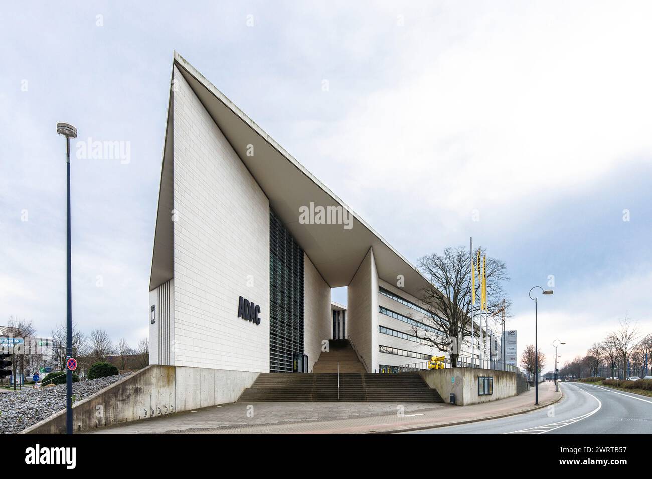 ADAC (General German Automobile Club) sede principale Westfalia in via Freie-Vogel, Dortmund, Renania settentrionale-Vestfalia, Germania. ADAC Hauptverw Foto Stock