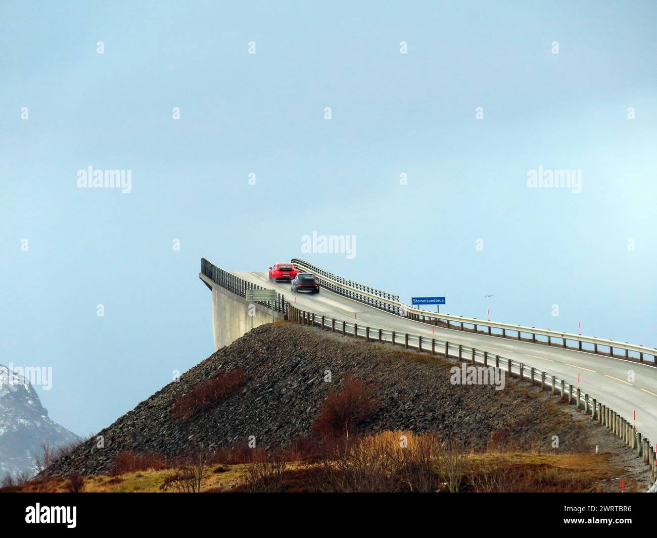 La strada atlantica in Norvegia 2024 Foto Stock