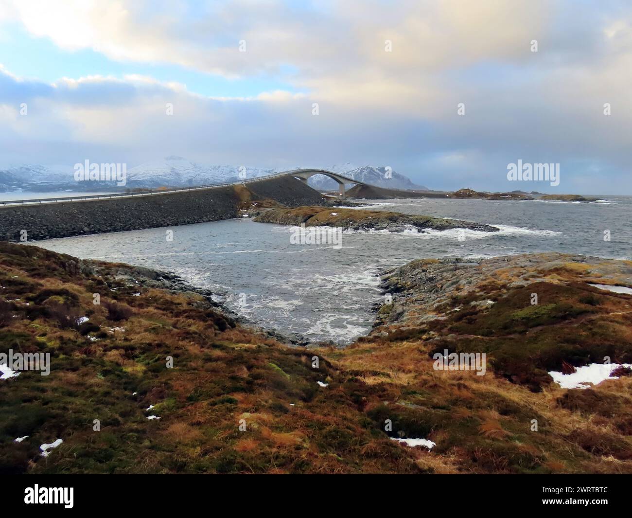 La strada atlantica in Norvegia 2024 Foto Stock