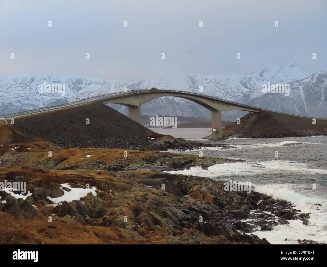 La strada atlantica in Norvegia 2024 Foto Stock