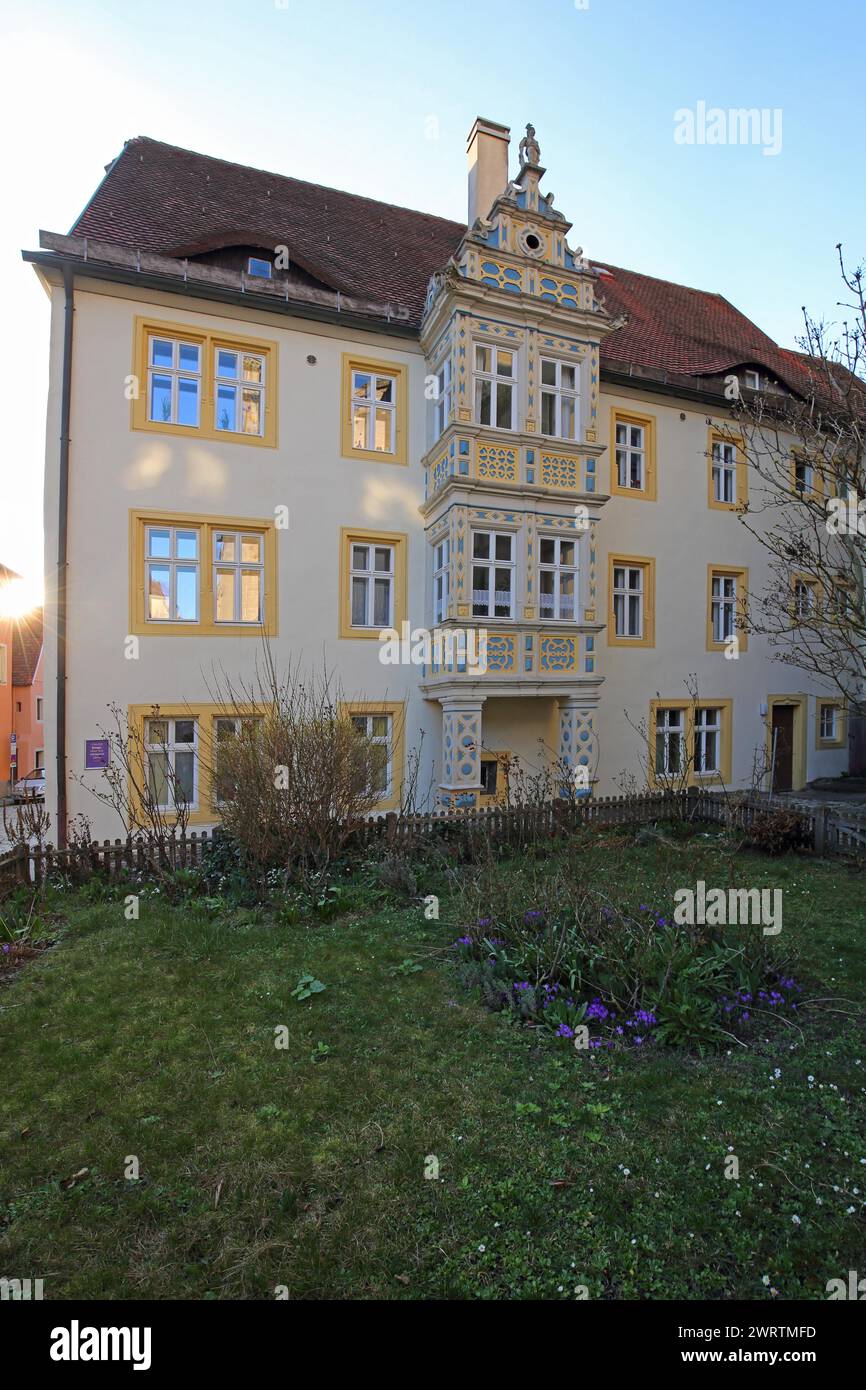 Deanery of St James, Rectory, Rothenburg ob der Tauber, Tauberfranken, Franconia, Baviera, Germania Foto Stock