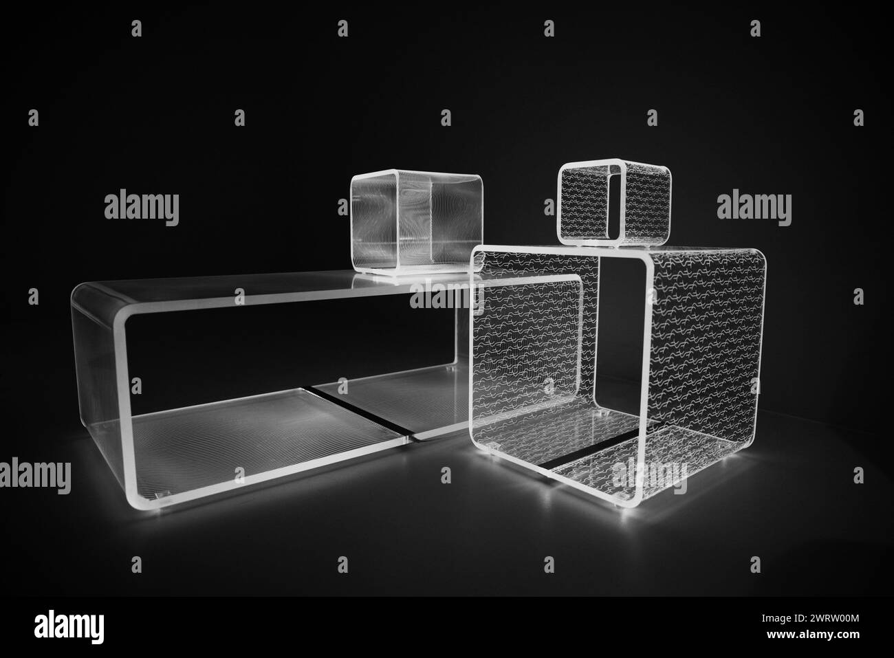 Occhiali cubici Foto Stock