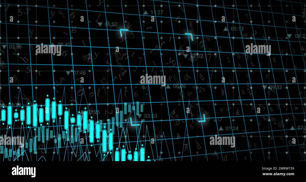 Immagine dell'impronta digitale sull'elaborazione dei dati Foto Stock