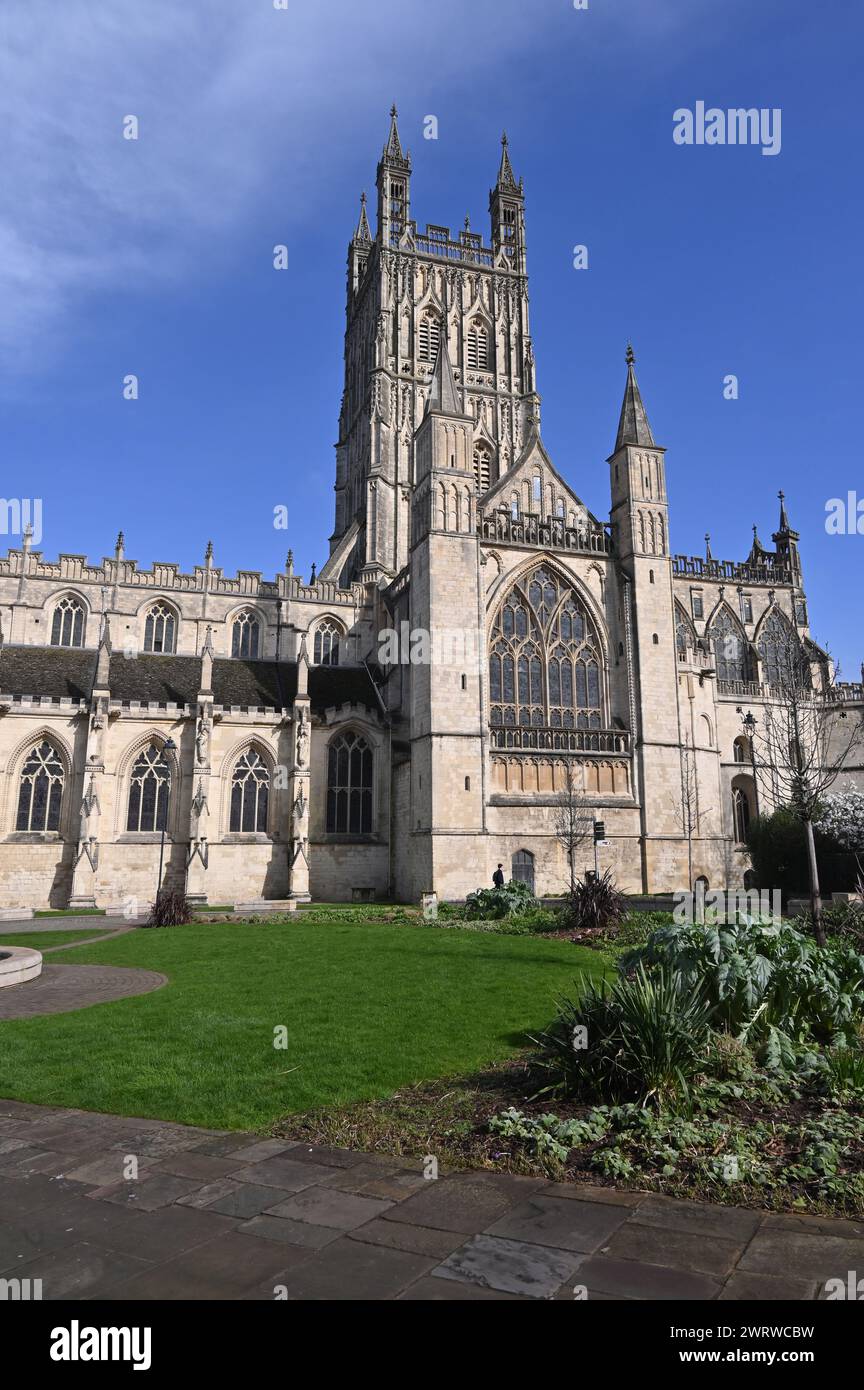 Cattedrale di Gloucester, College Green, Gloucester Foto Stock