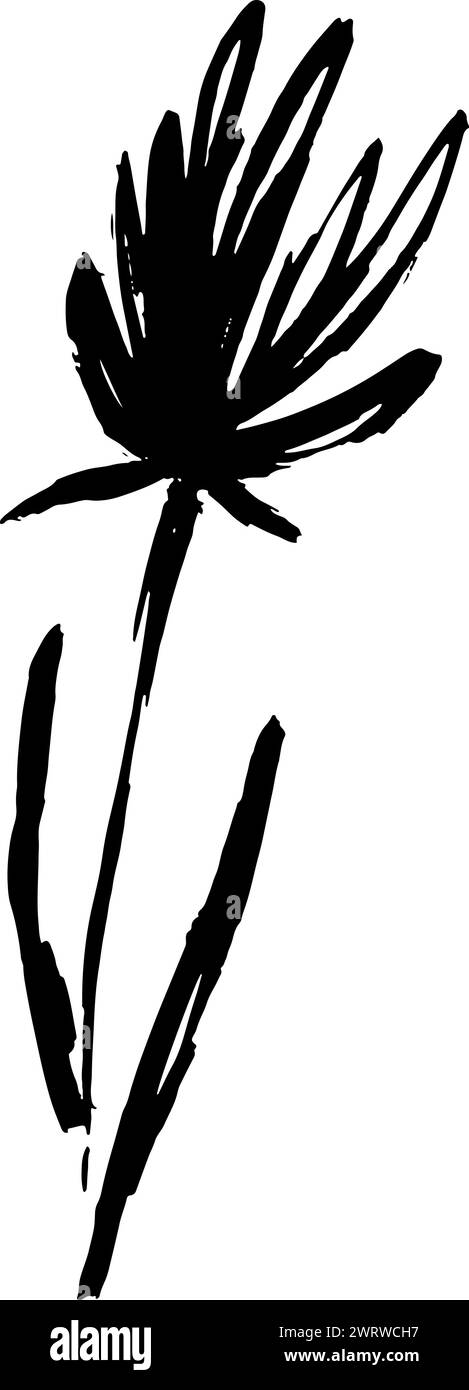 Spazzola a secco con fiocco di fiocco di latte Illustrazione Vettoriale