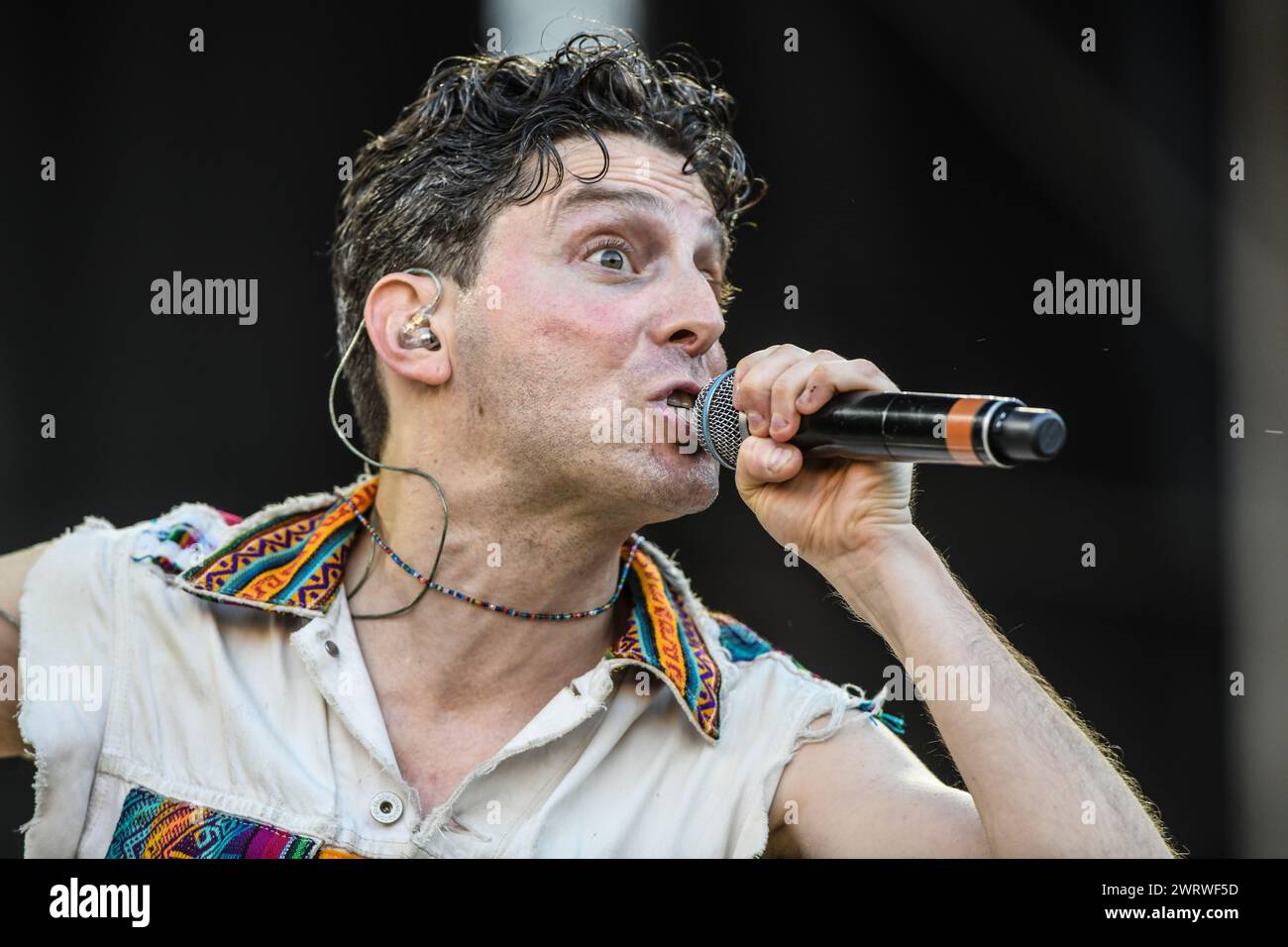 Miles Solay (cantante), di Outernational. Vive a Buenos Aires, in Argentina Foto Stock