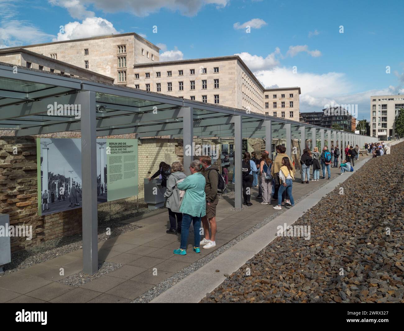 La Topografia del Terrore a Berlino, Germania. Foto Stock