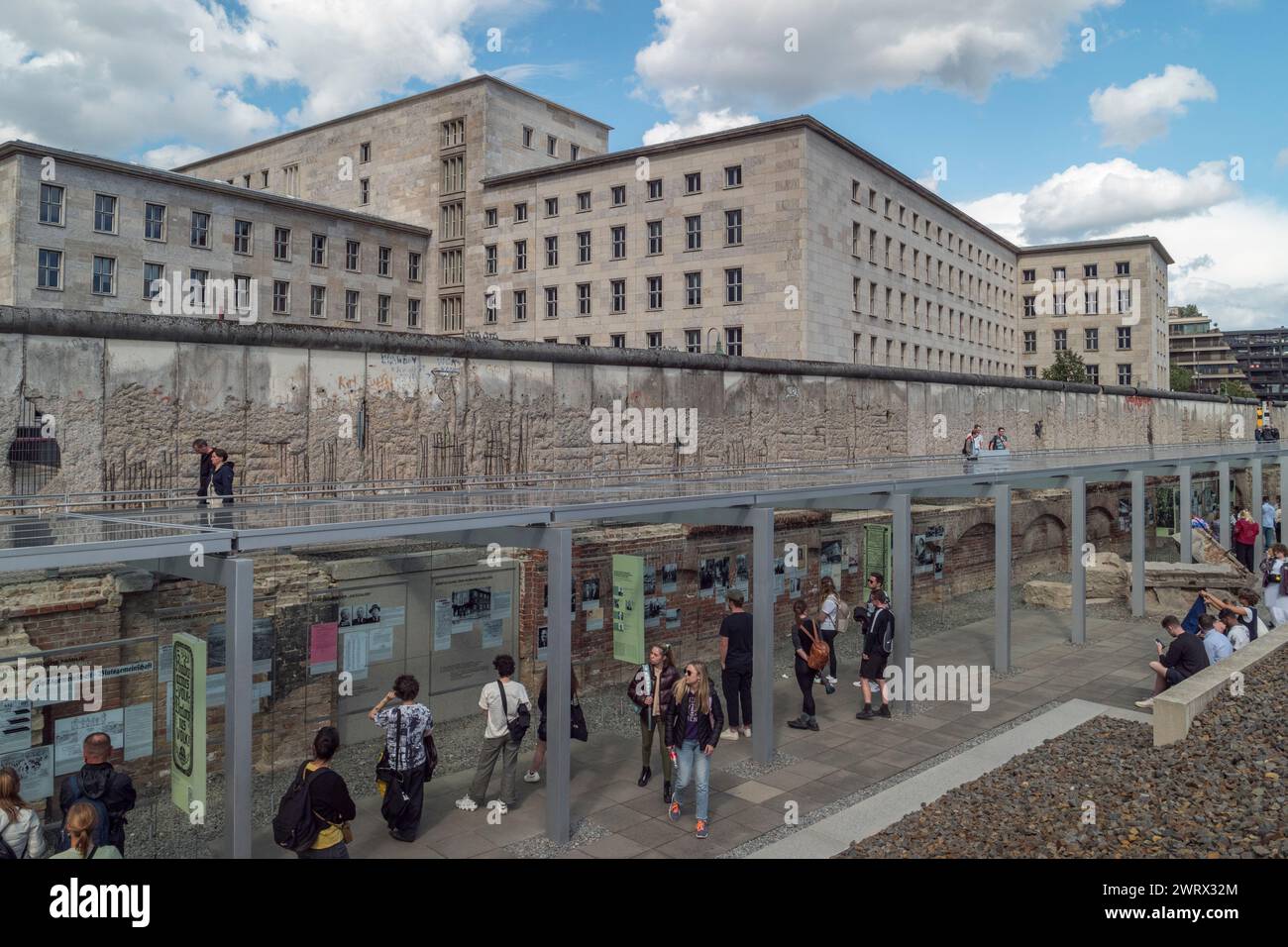 La Topografia del Terrore a Berlino, Germania. Foto Stock