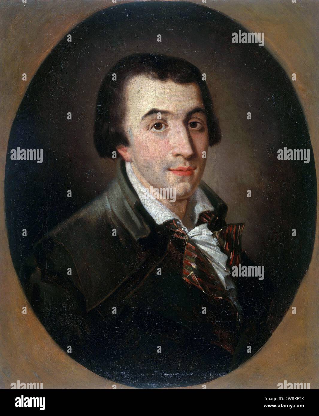 Jacques Pierre Brissot (1754 – 1793), Brissot de Warville, giornalista francese, e rivoluzionario, dipinto di Francesco Bonneville Foto Stock