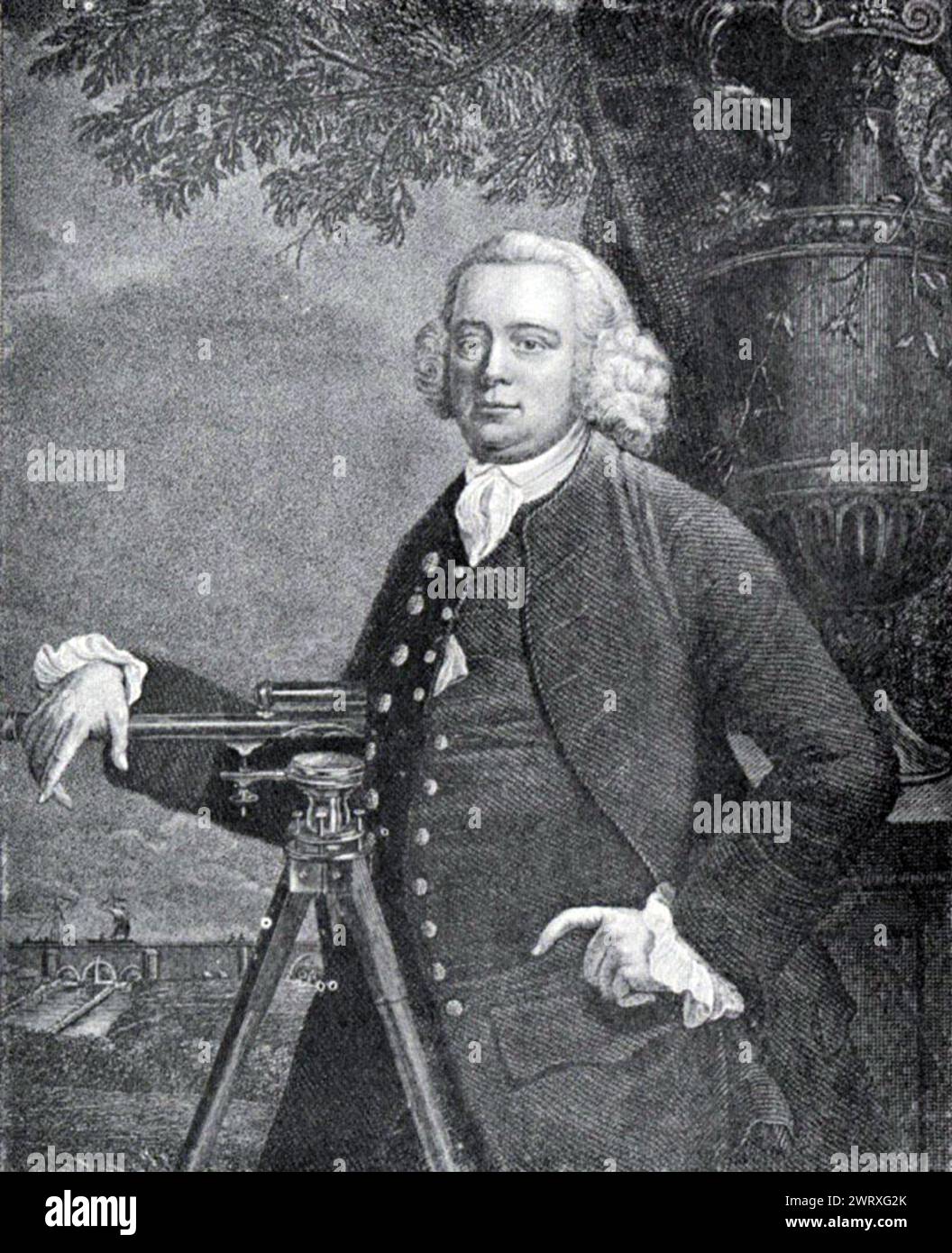 James Brindley (1716 – 1772) ingegnere inglese. Foto Stock