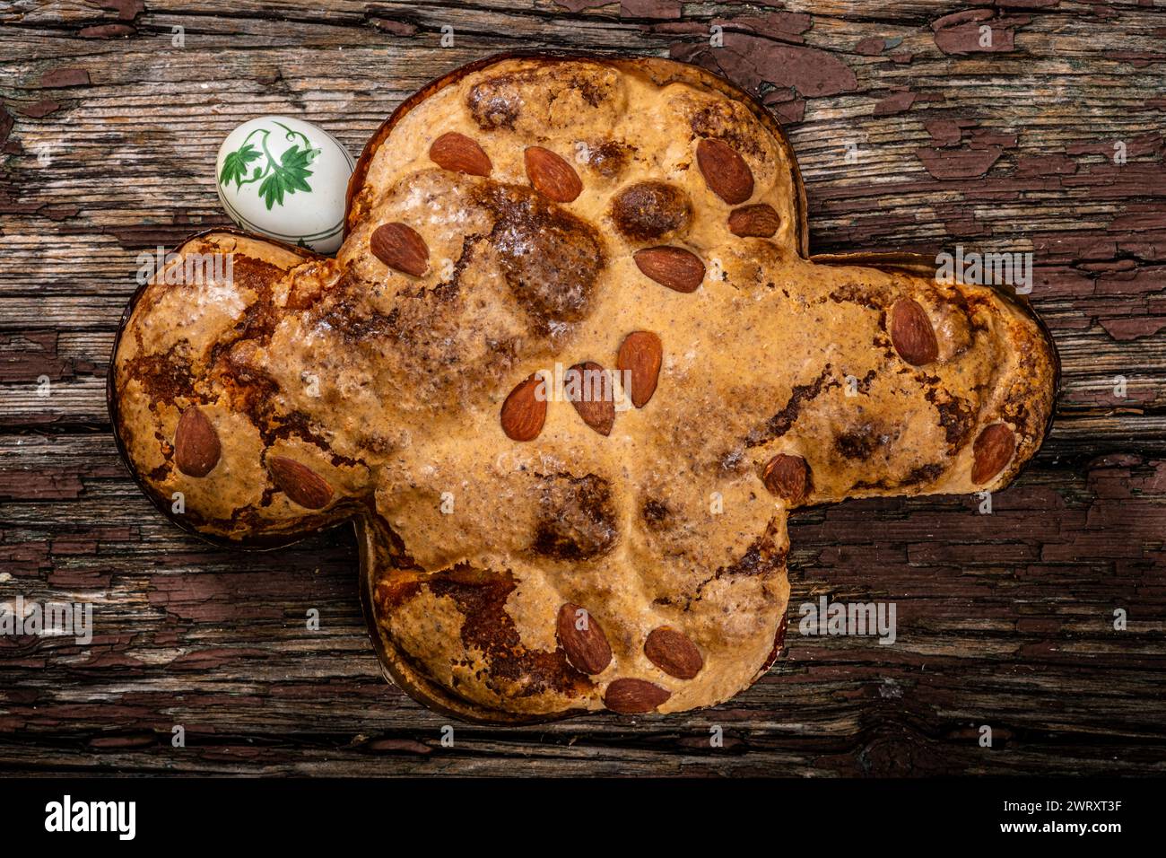 torta di pasqua, cibo tradizionale di pasqua Foto Stock