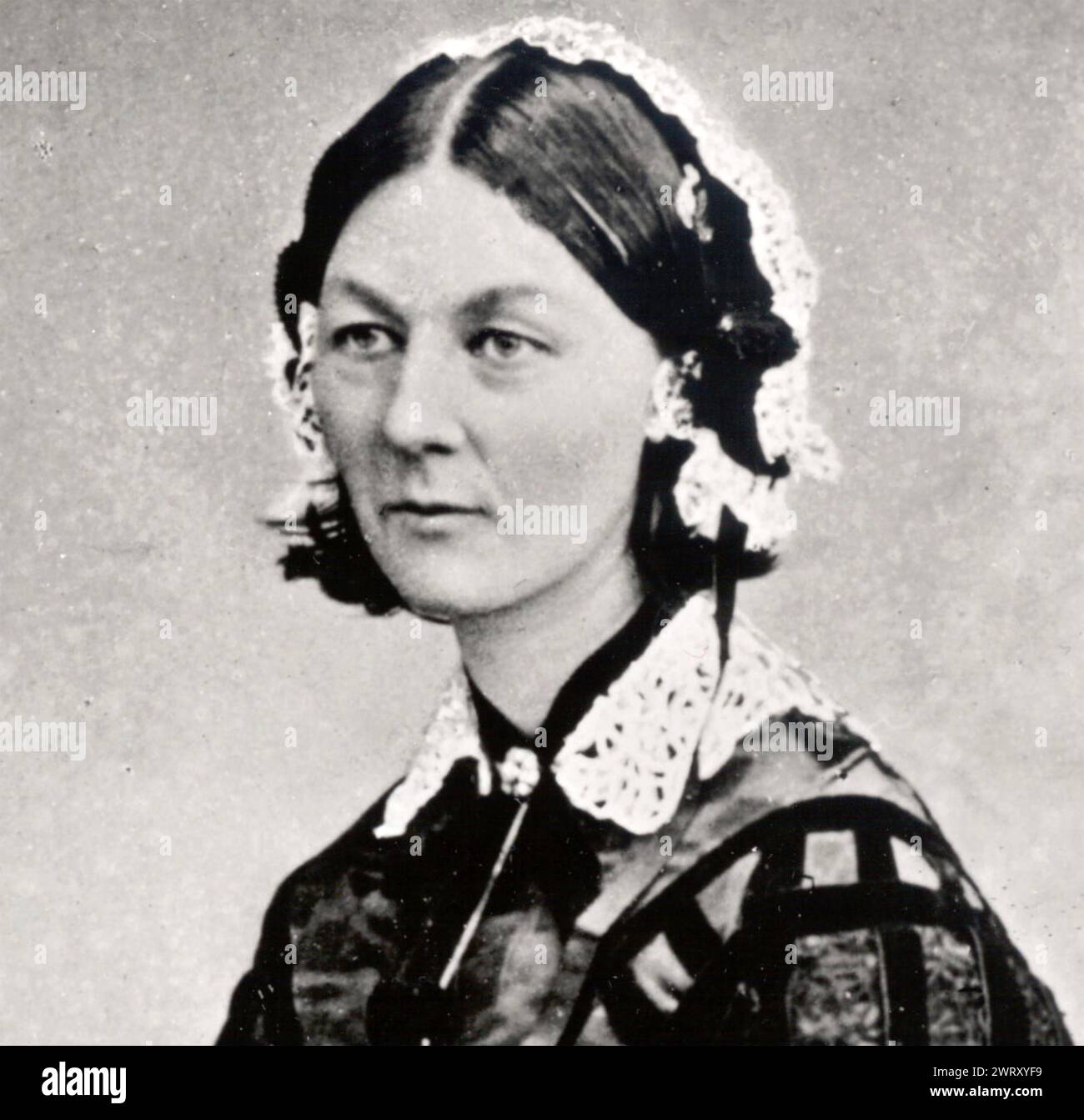 FLORENCE NIGHTINGALE (1820-1910) riformatore sociale inglese e fondatore dell'assistenza infermieristica moderna intorno al 1872 Foto Stock