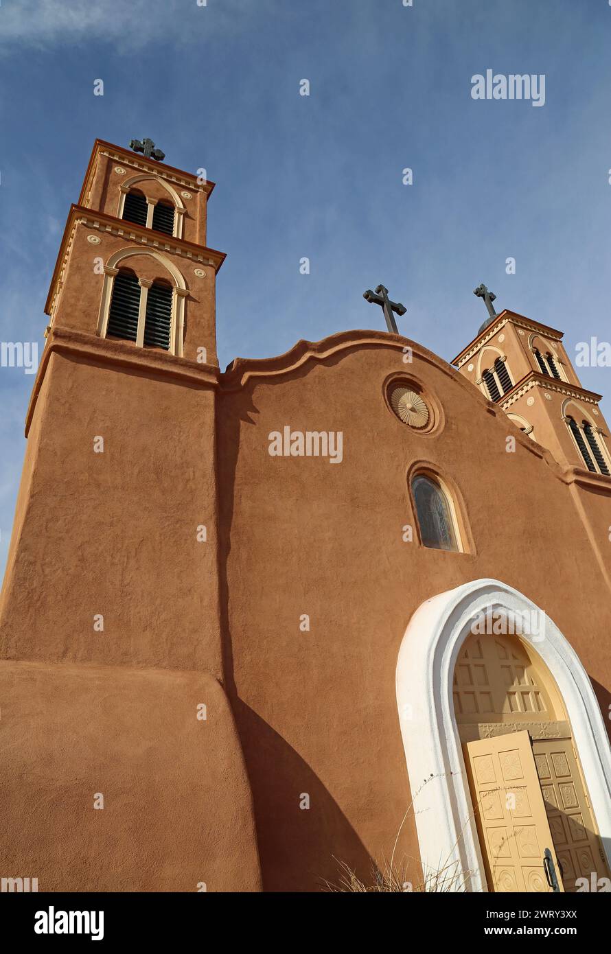 Davanti alla verticale di San Miguel - Socorro, New Mexico Foto Stock