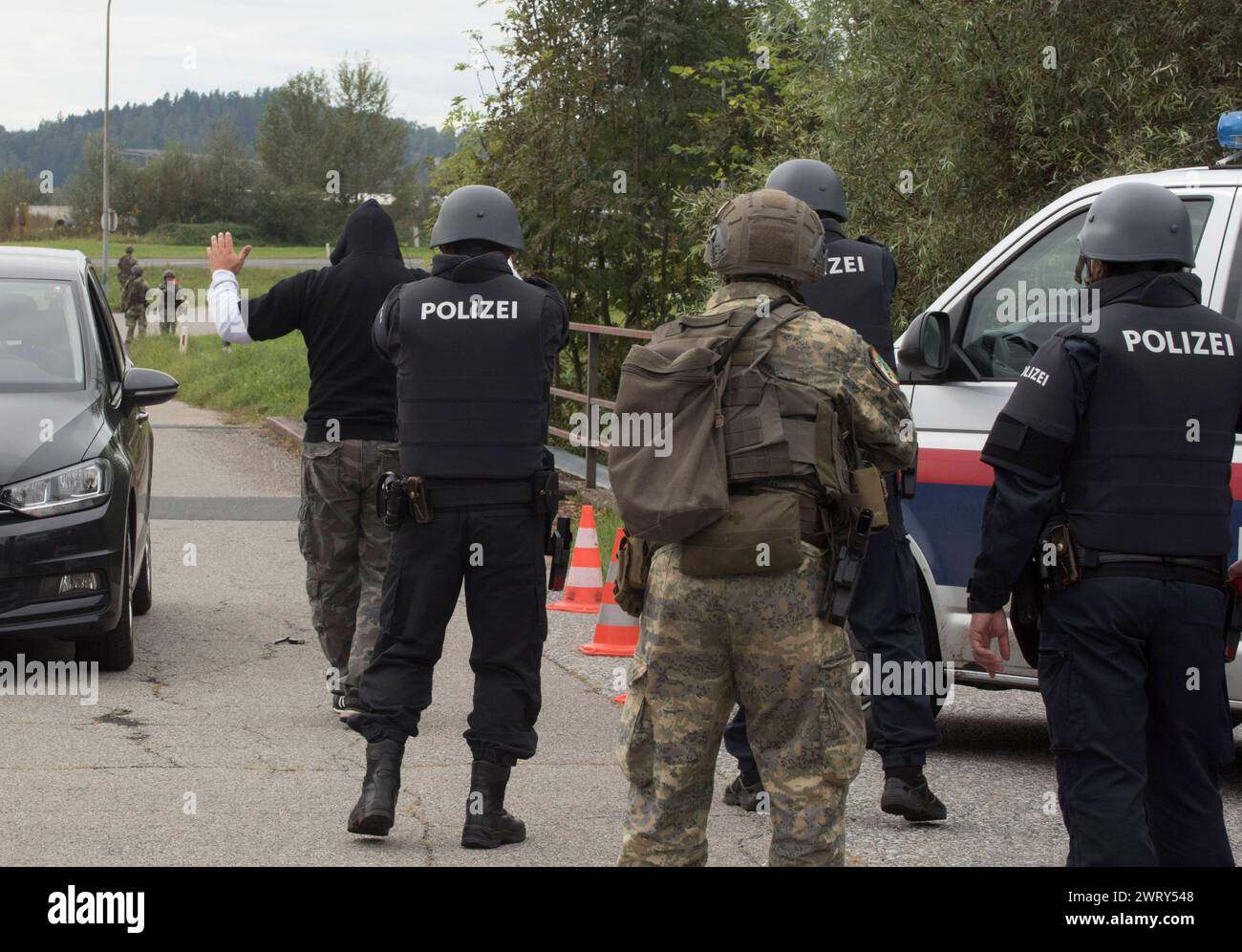 il bundesheer, l'esercito federale d'austria in diversi atti il bundesheer, l'esercito federale d'austria Foto Stock