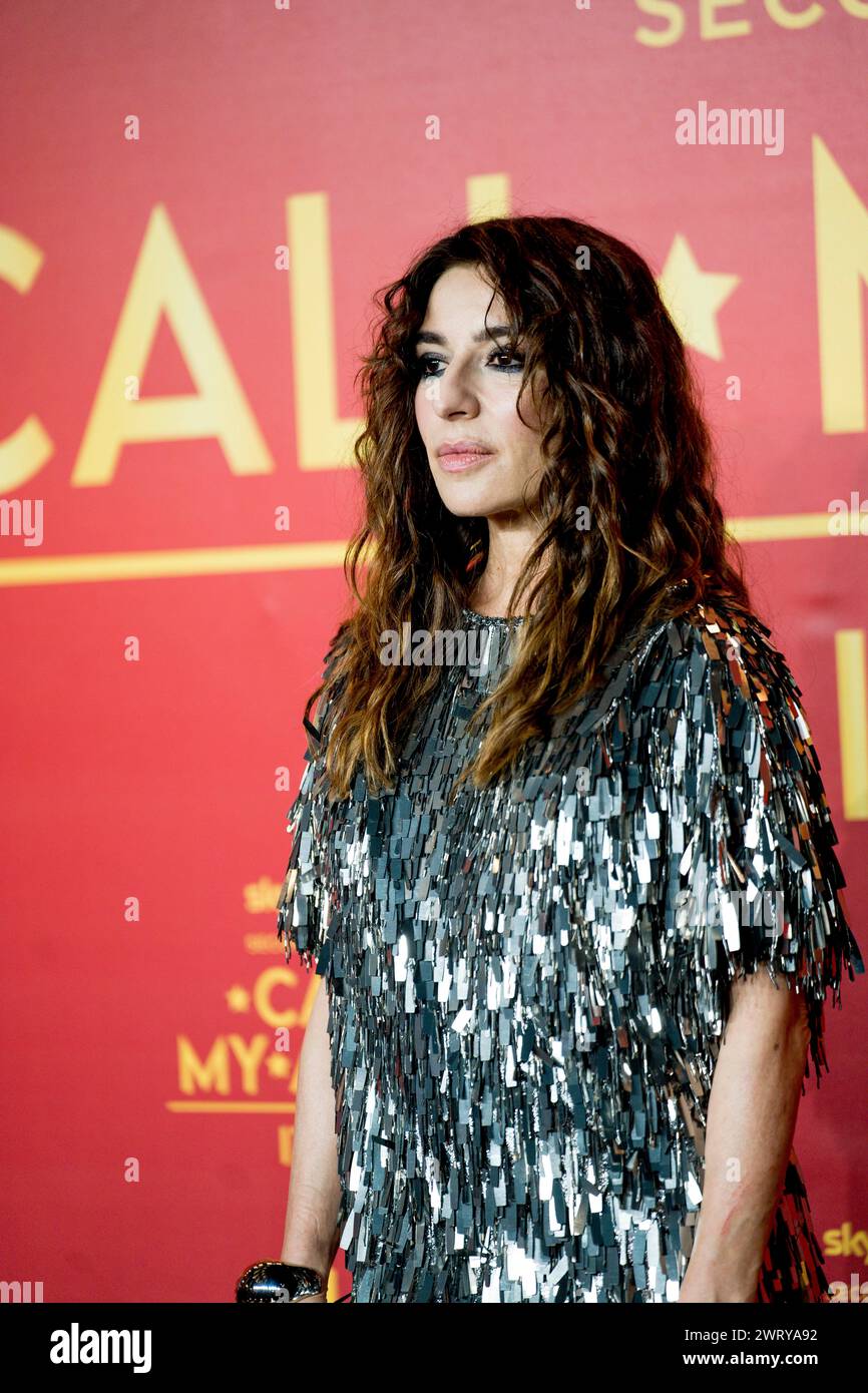 ROMA, ITALIA - 14 MARZO: Sabrina Impacciatore partecipa alla premiere della seconda stagione di cielo di 'Call My Agent' al Cinema Space moderno di marzo Foto Stock