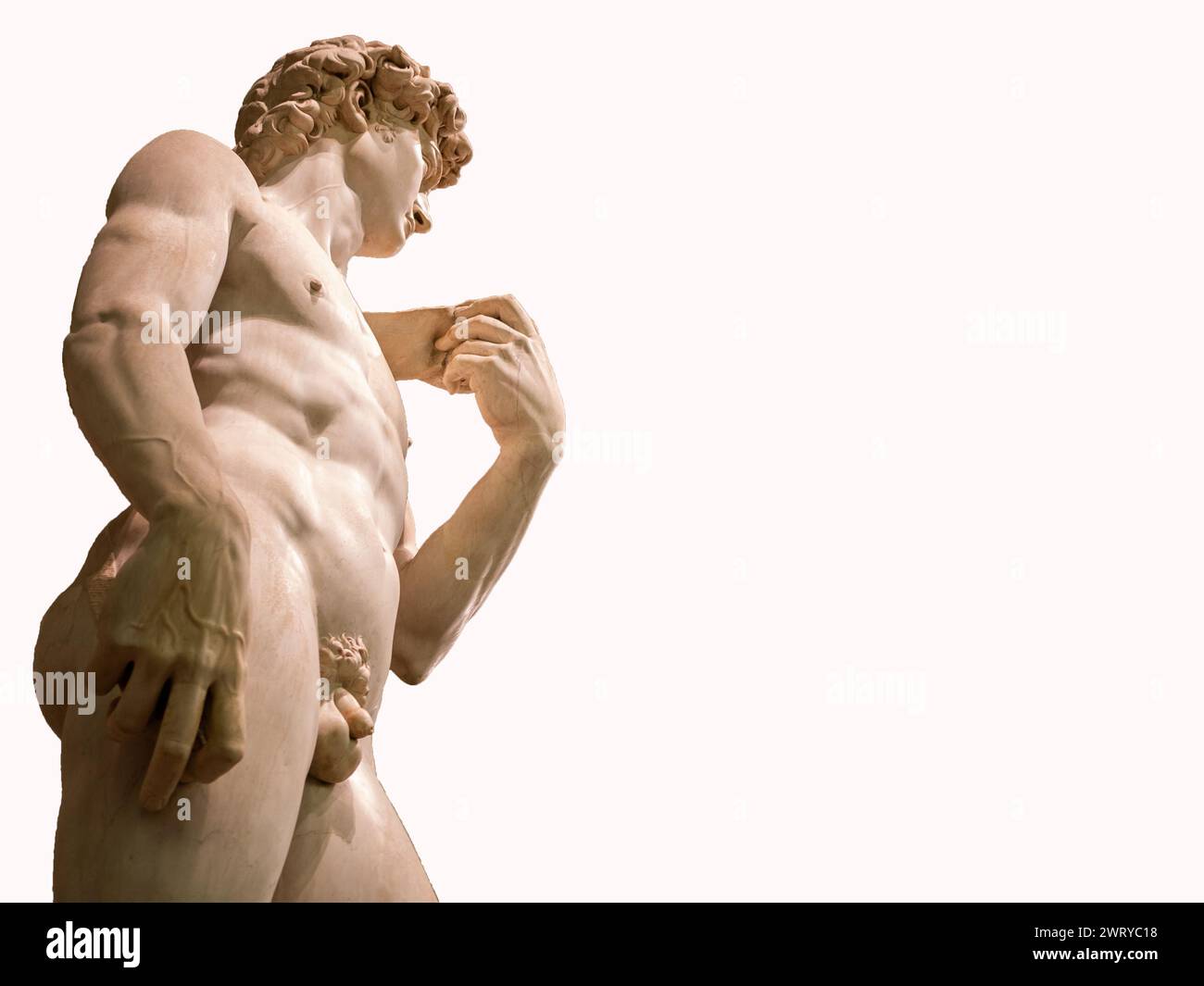 David di Michelangelo, lato destro Foto Stock
