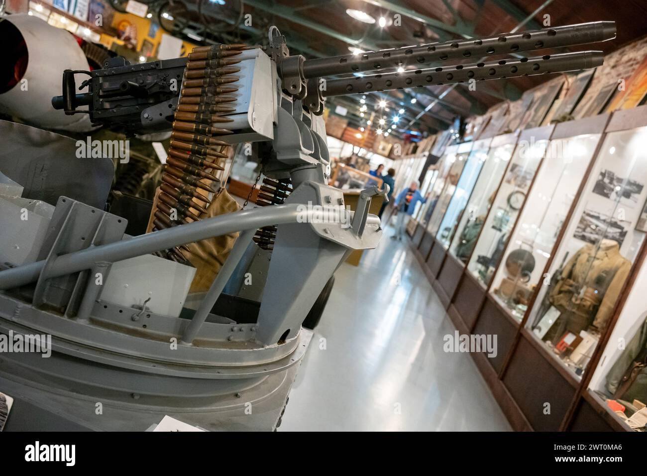 Vincennes, IN, USA, 7 marzo 2024: L'Indiana Military Museum ospita una delle migliori e più complete collezioni di cimeli militari degli Stati Uniti Foto Stock