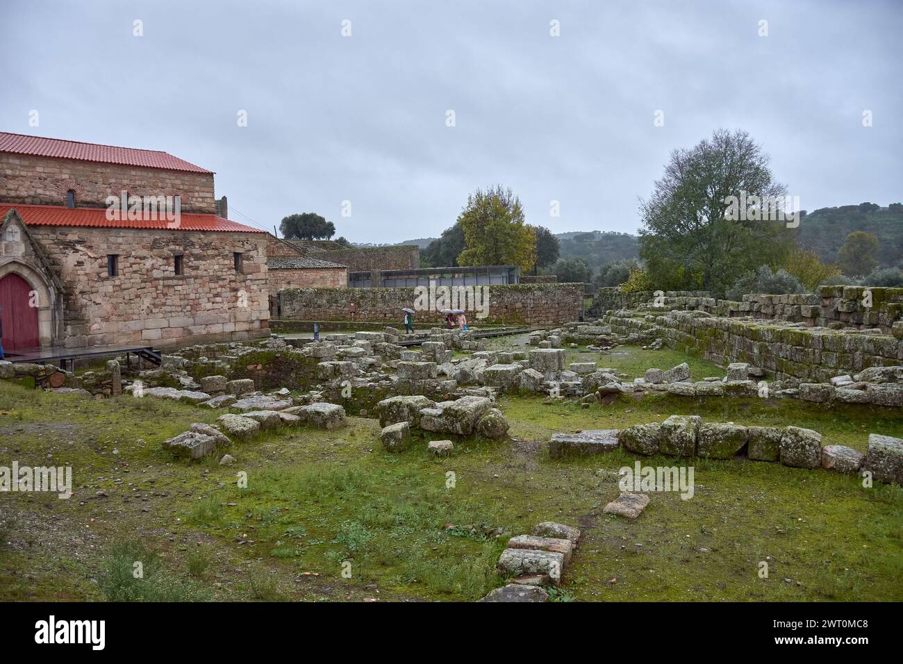 La cattedrale di Idanha-a-Velha in Portogallo è l'ex cattedrale del vescovato di Egitânia, oggi nell'Unione delle parrocchie di Monsanto e i Foto Stock