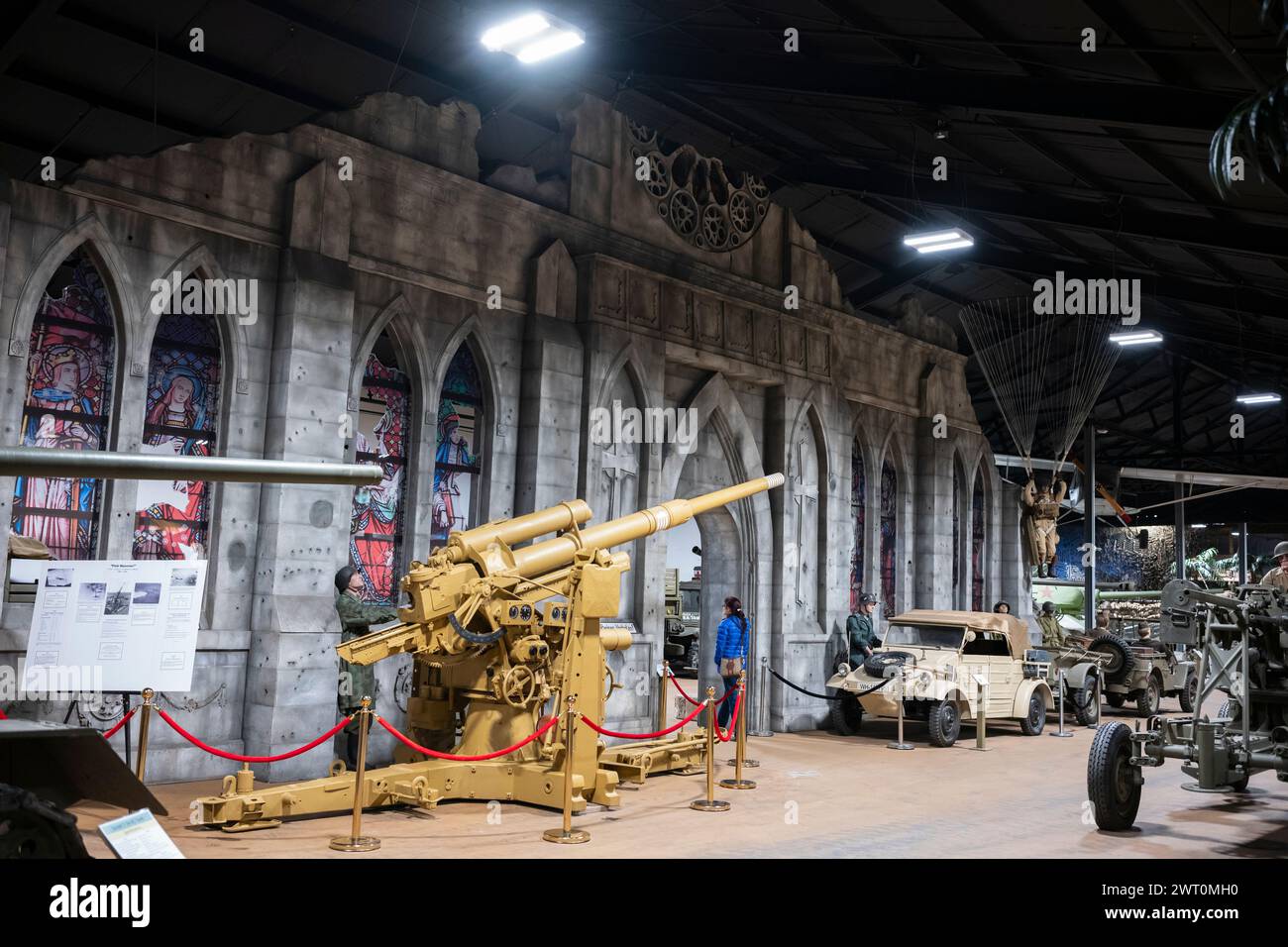 Vincennes, IN, USA, 7 marzo 2024: L'Indiana Military Museum ospita una delle migliori e più complete collezioni di cimeli militari degli Stati Uniti Foto Stock