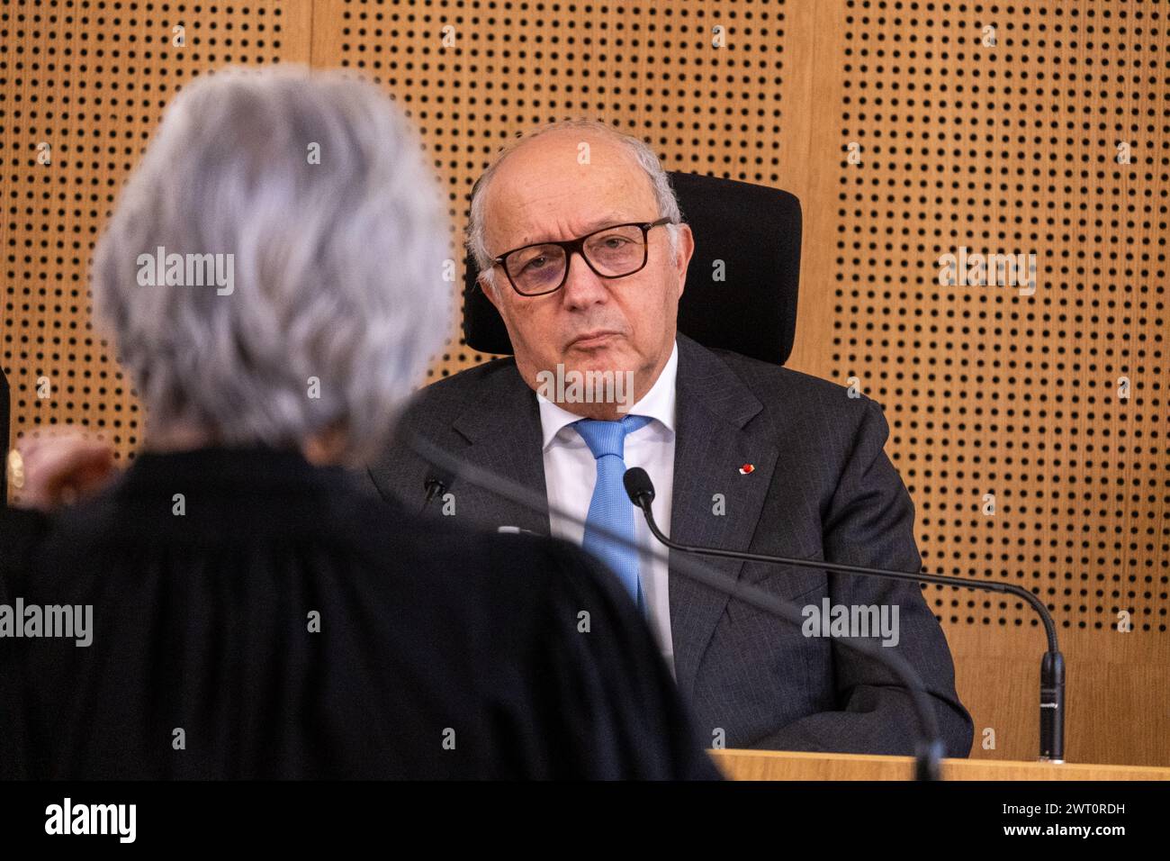 Francia, Occitanie, Tolosa 13/03/2024. Il Conseil constitutionnel si trova per la decima volta fuori dalle proprie mura, nei locali dell'Adm di Tolosa Foto Stock