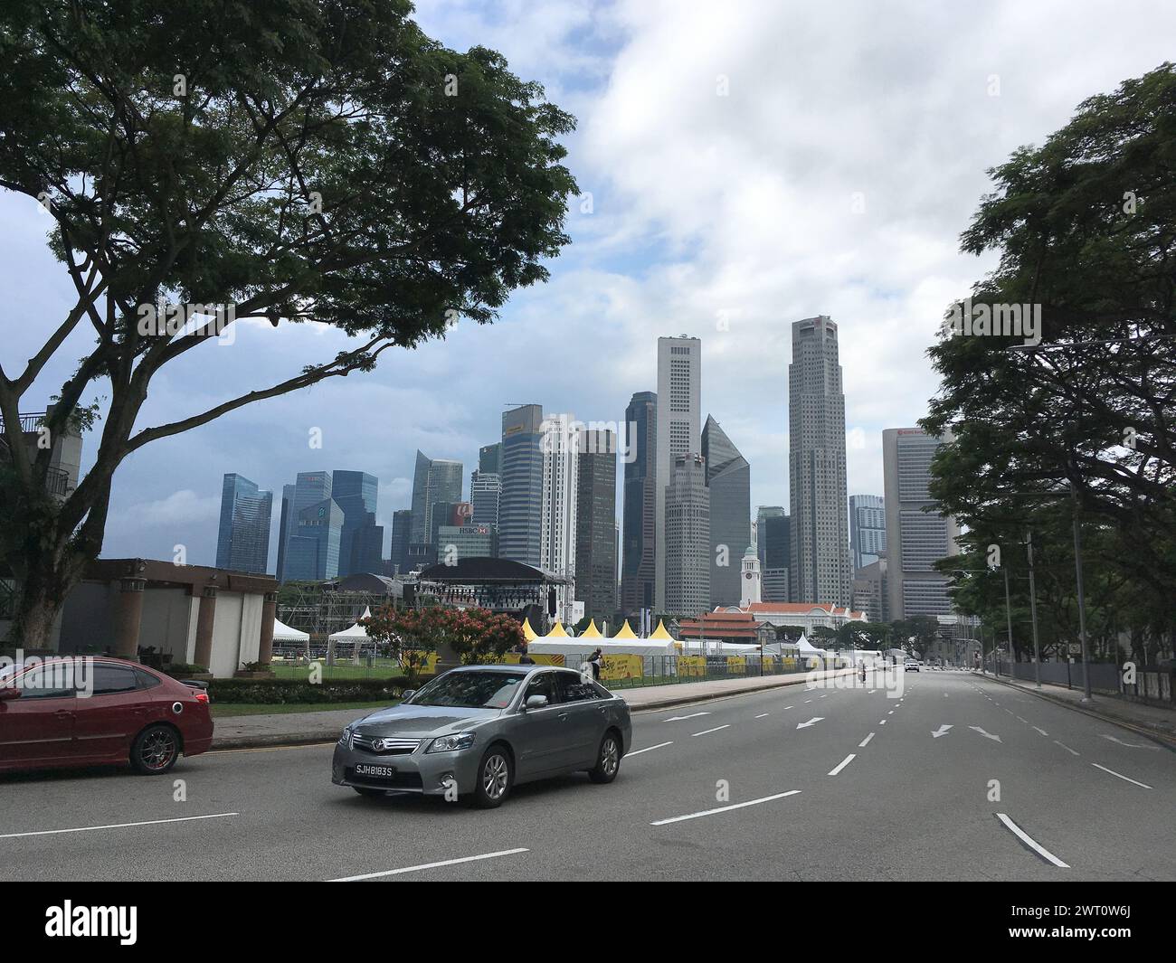 Calle singapur. đường phố singapore. singapore street. 新加坡街 Foto Stock